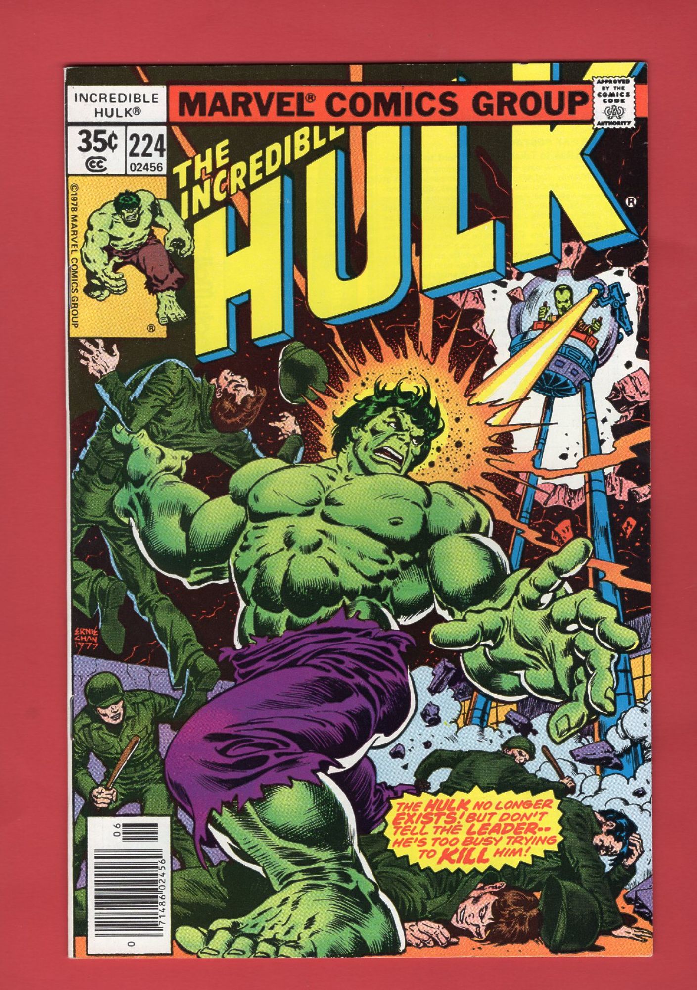 Incredible Hulk #224, Jun 1978, 8.0 VF