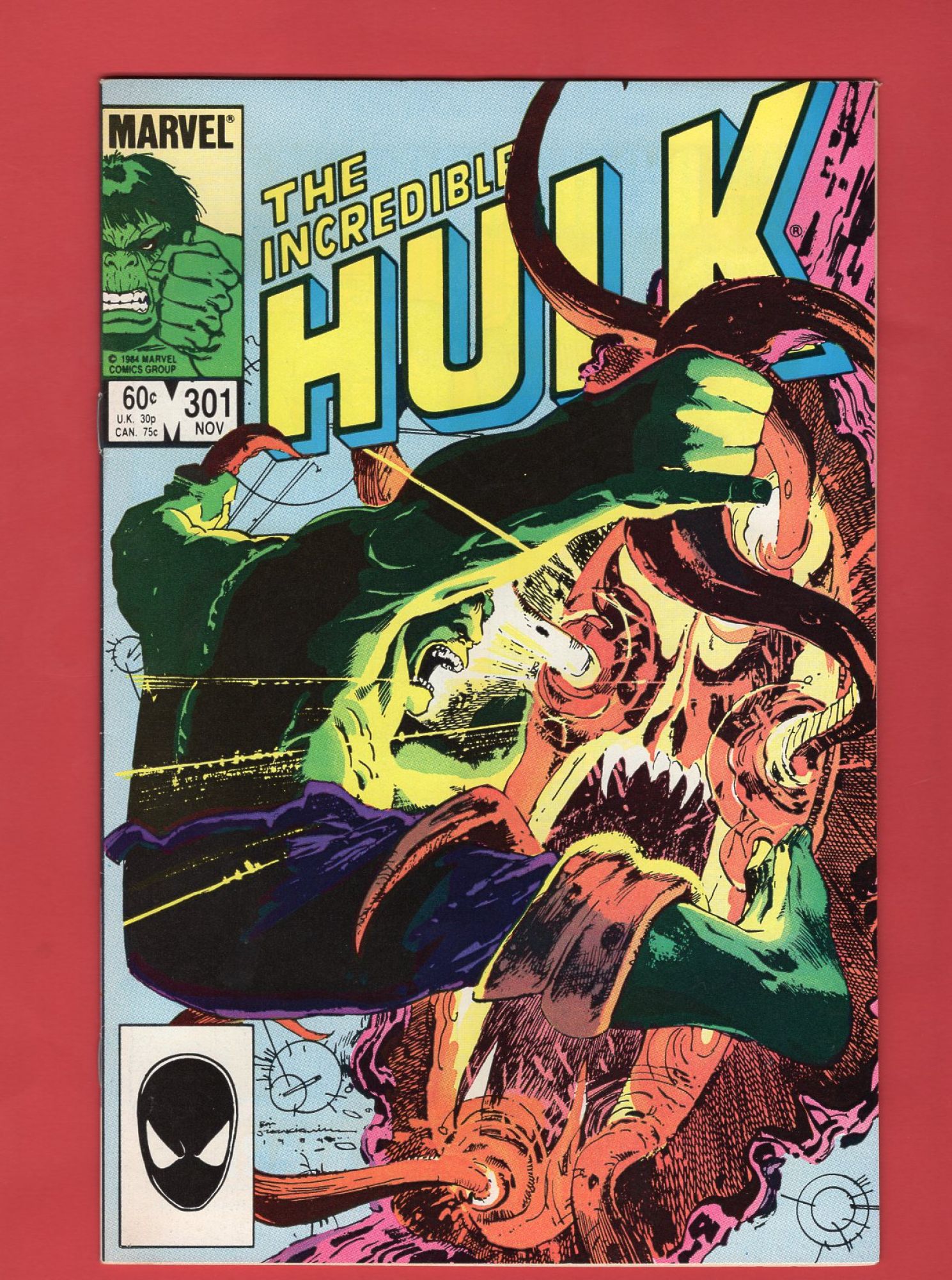 Incredible Hulk #301, Nov 1984, 8.0 VF