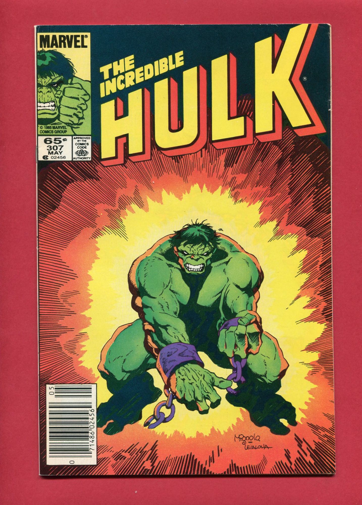 Incredible Hulk #307, May 1985, 7.0 FN/|VF