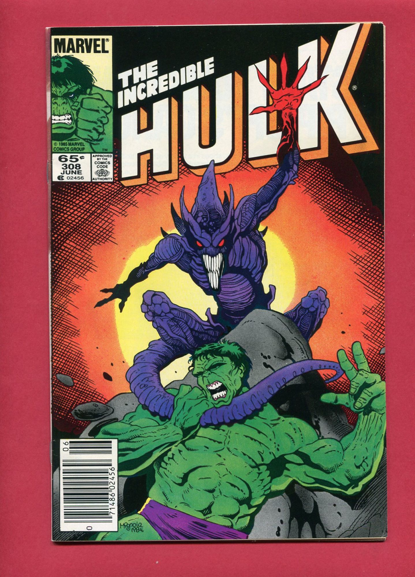 Incredible Hulk #308, Jun 1985, 8.5 VF+