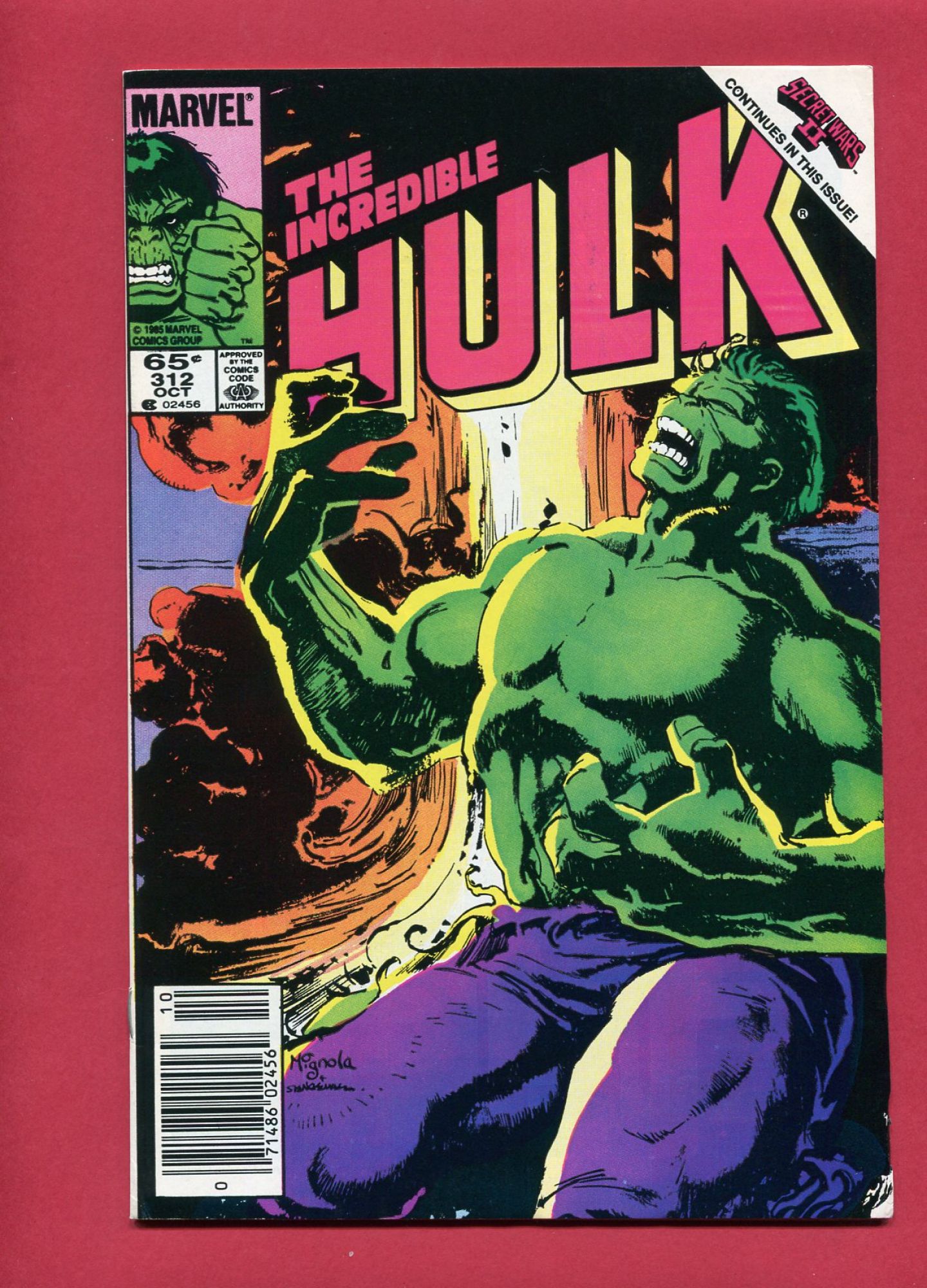 Incredible Hulk #312, Oct 1985, 9.2 NM-