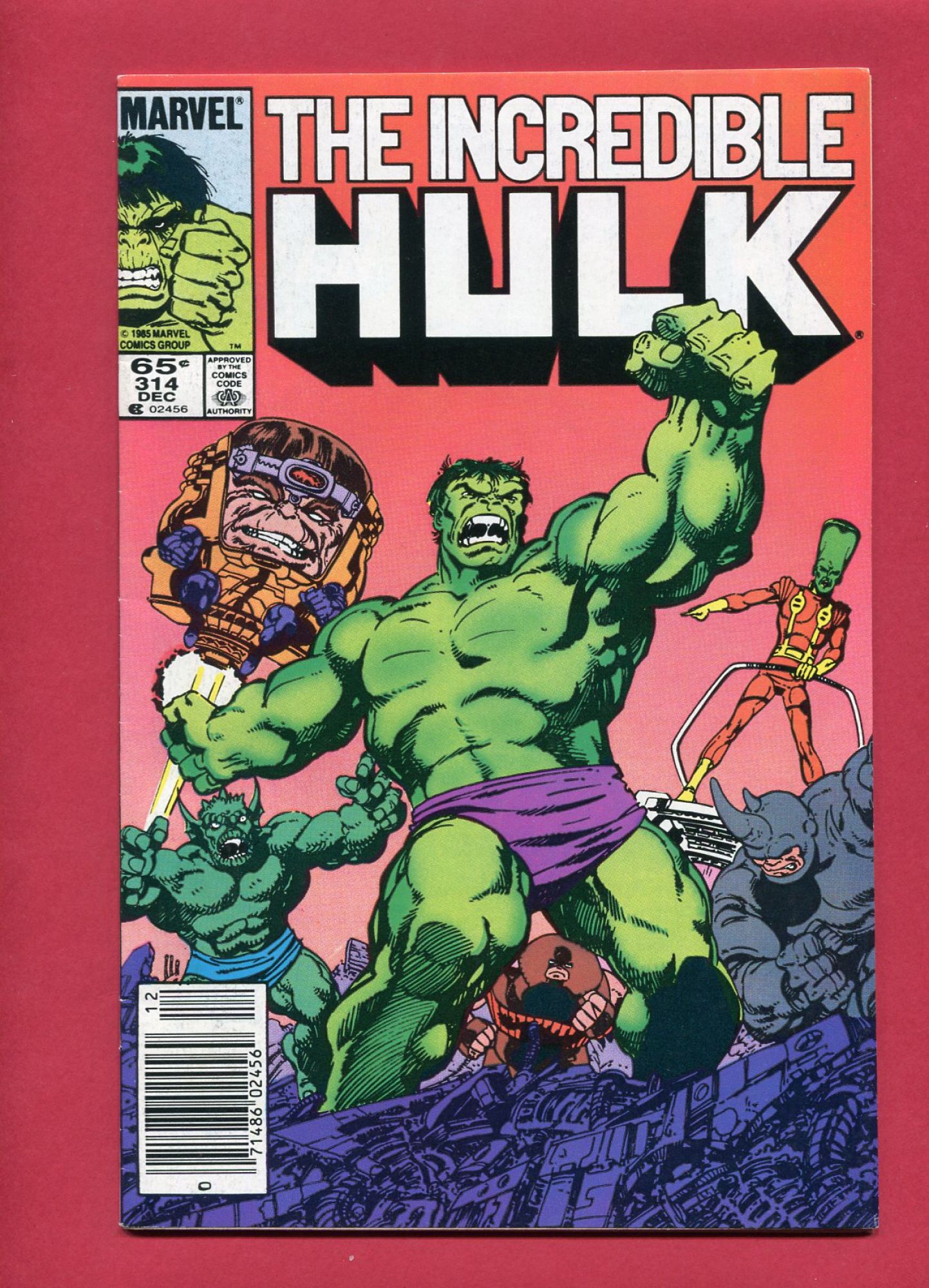 Incredible Hulk #314, Dec 1985, 8.0 VF