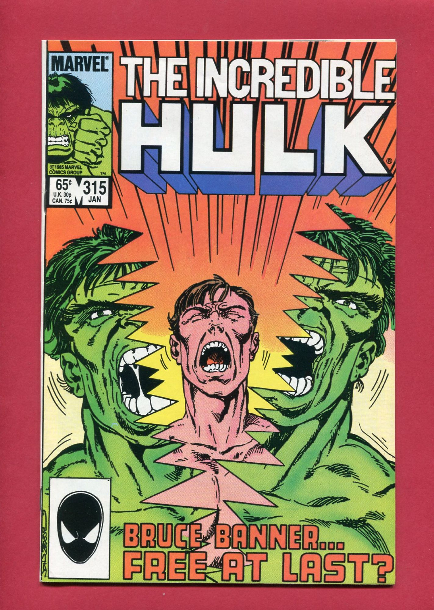 Incredible Hulk #315, Jan 1986, 8.0 VF