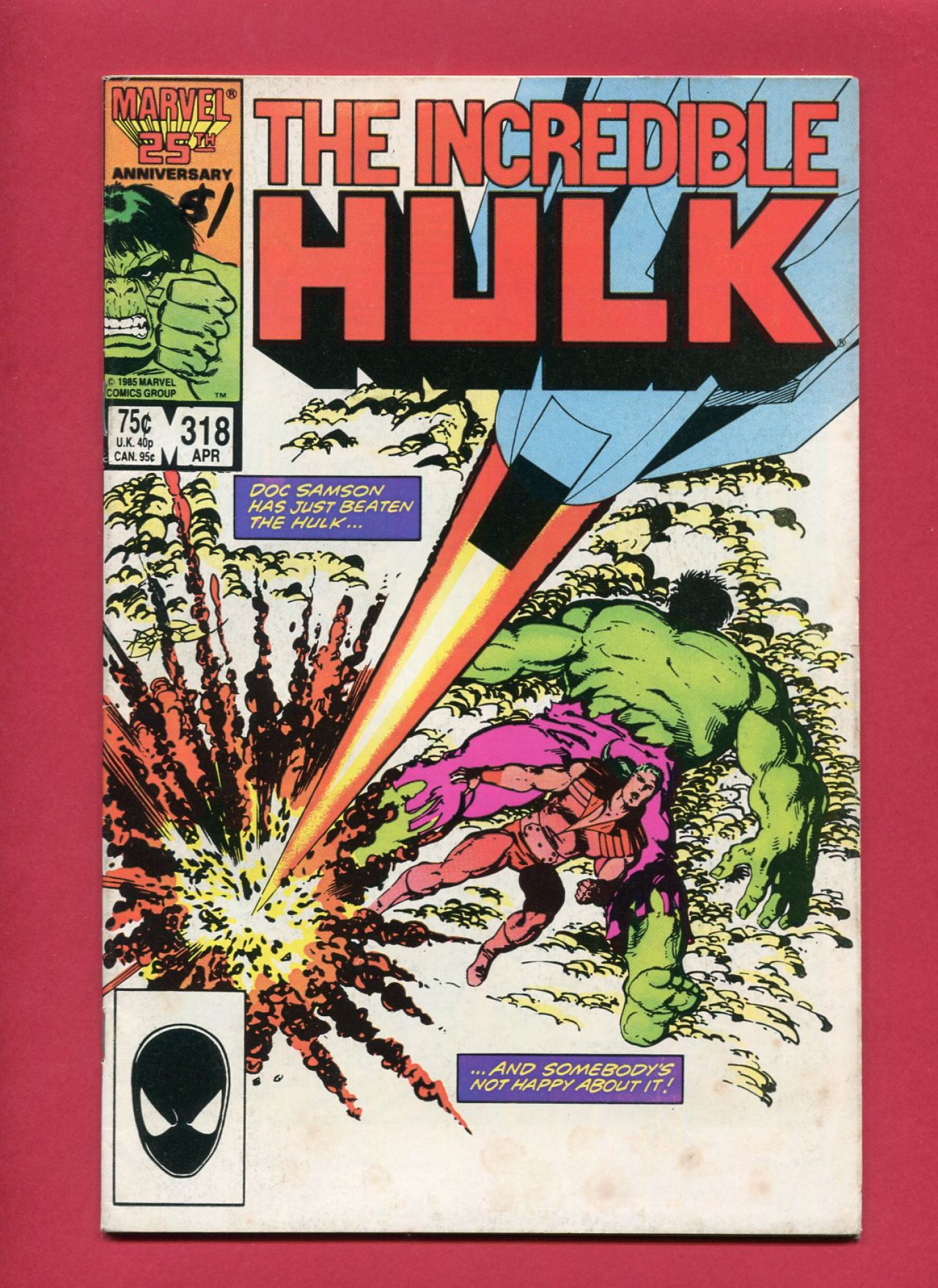 Incredible Hulk #318, Apr 1986, 6.5 FN+