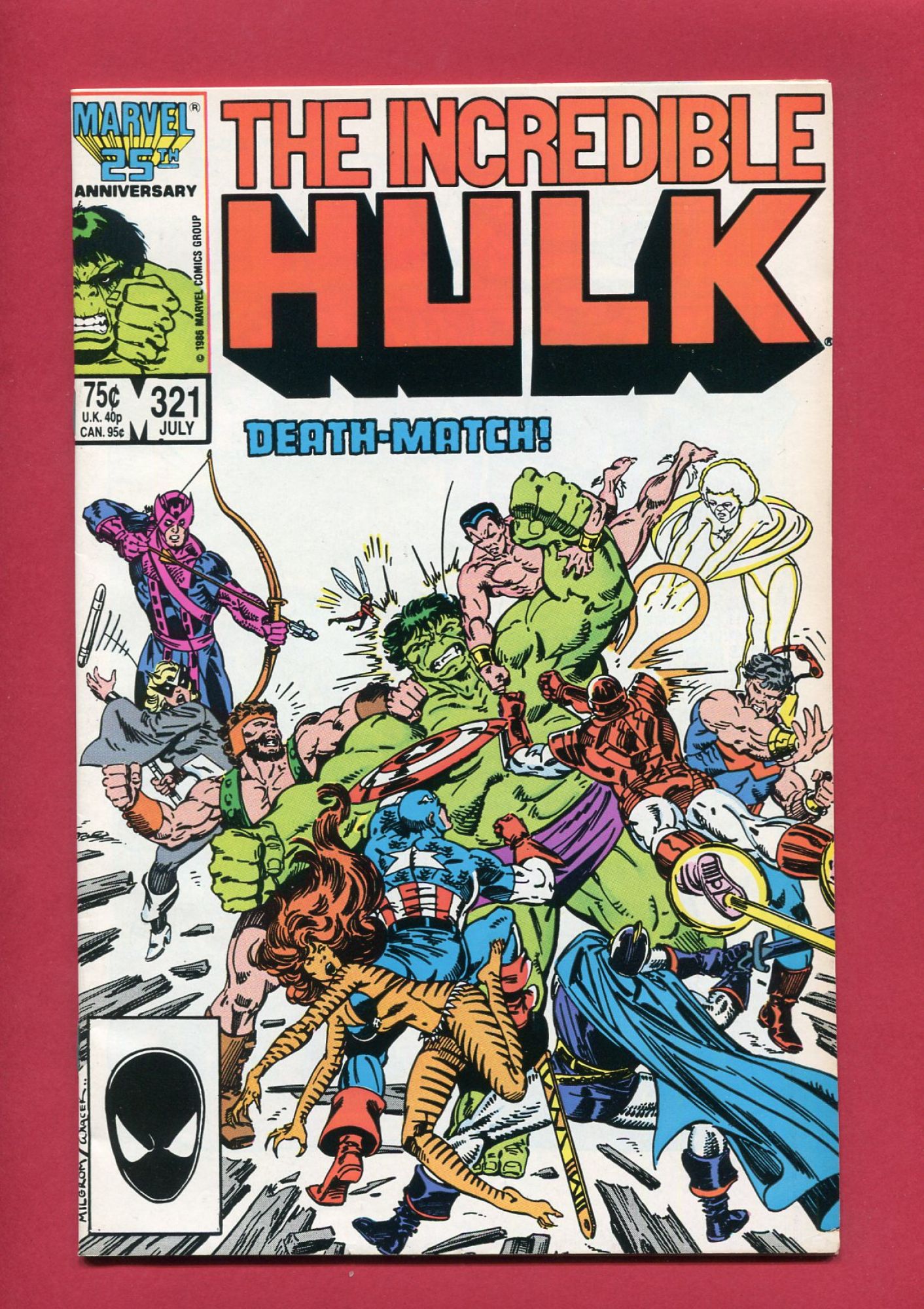 Incredible Hulk #321, Jul 1986, 8.0 VF