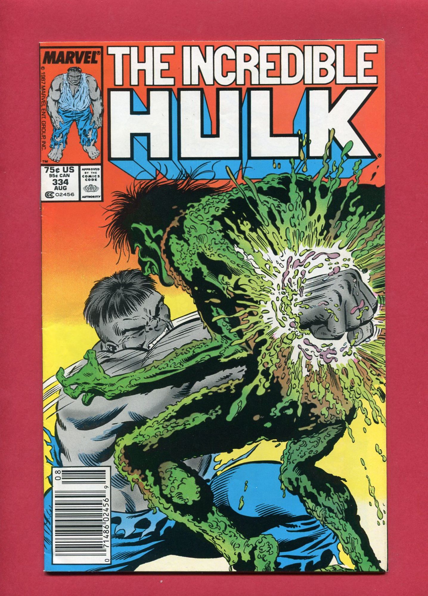 Incredible Hulk #334, Aug 1987, 7.5 VF-