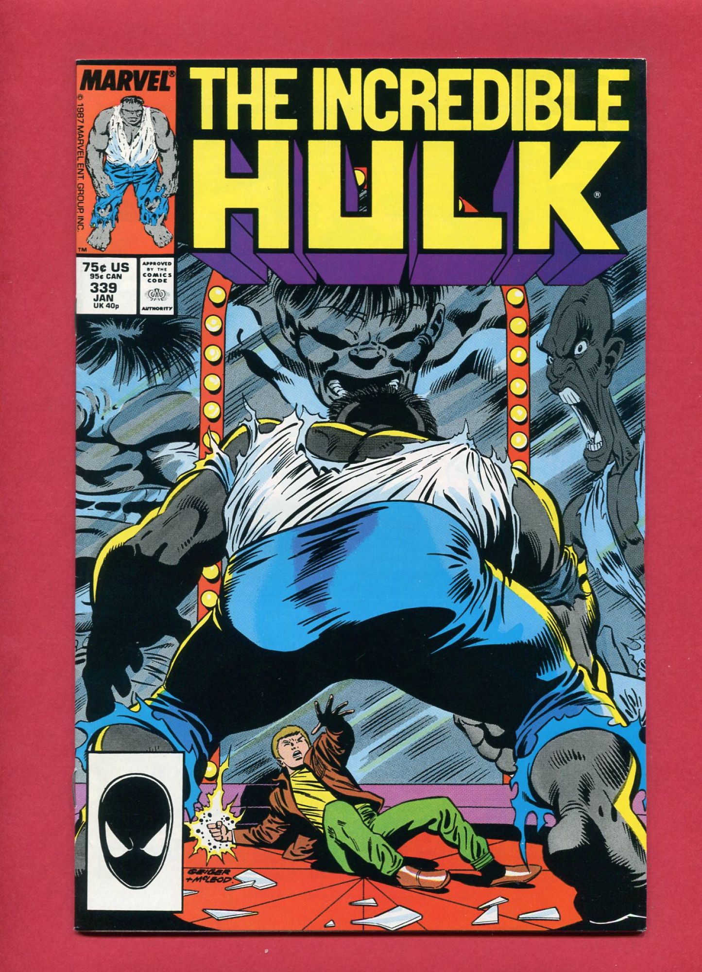 Incredible Hulk #339, Jan 1988, 8.5 VF+