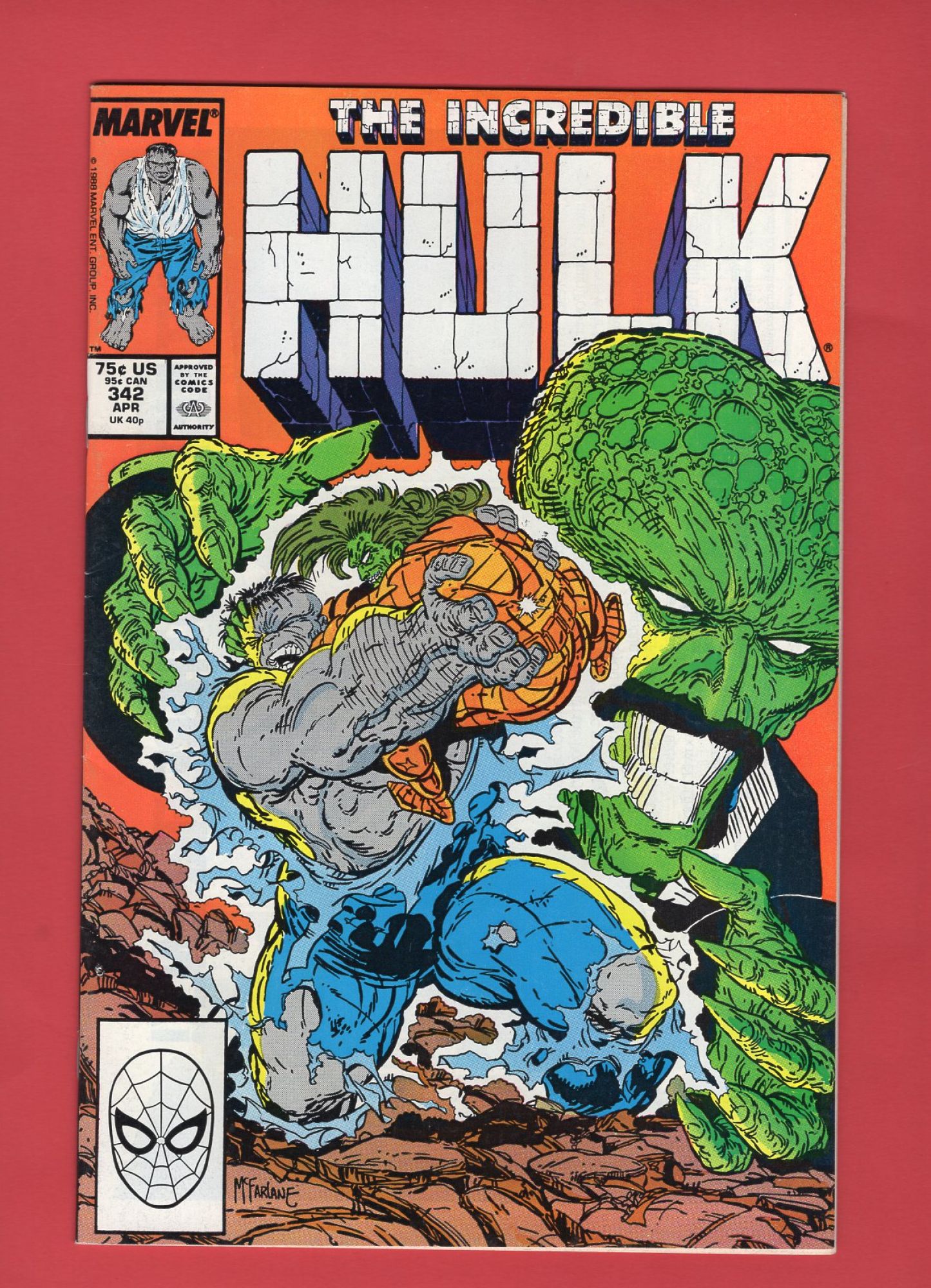 Incredible Hulk #342, Apr 1988, 8.0 VF