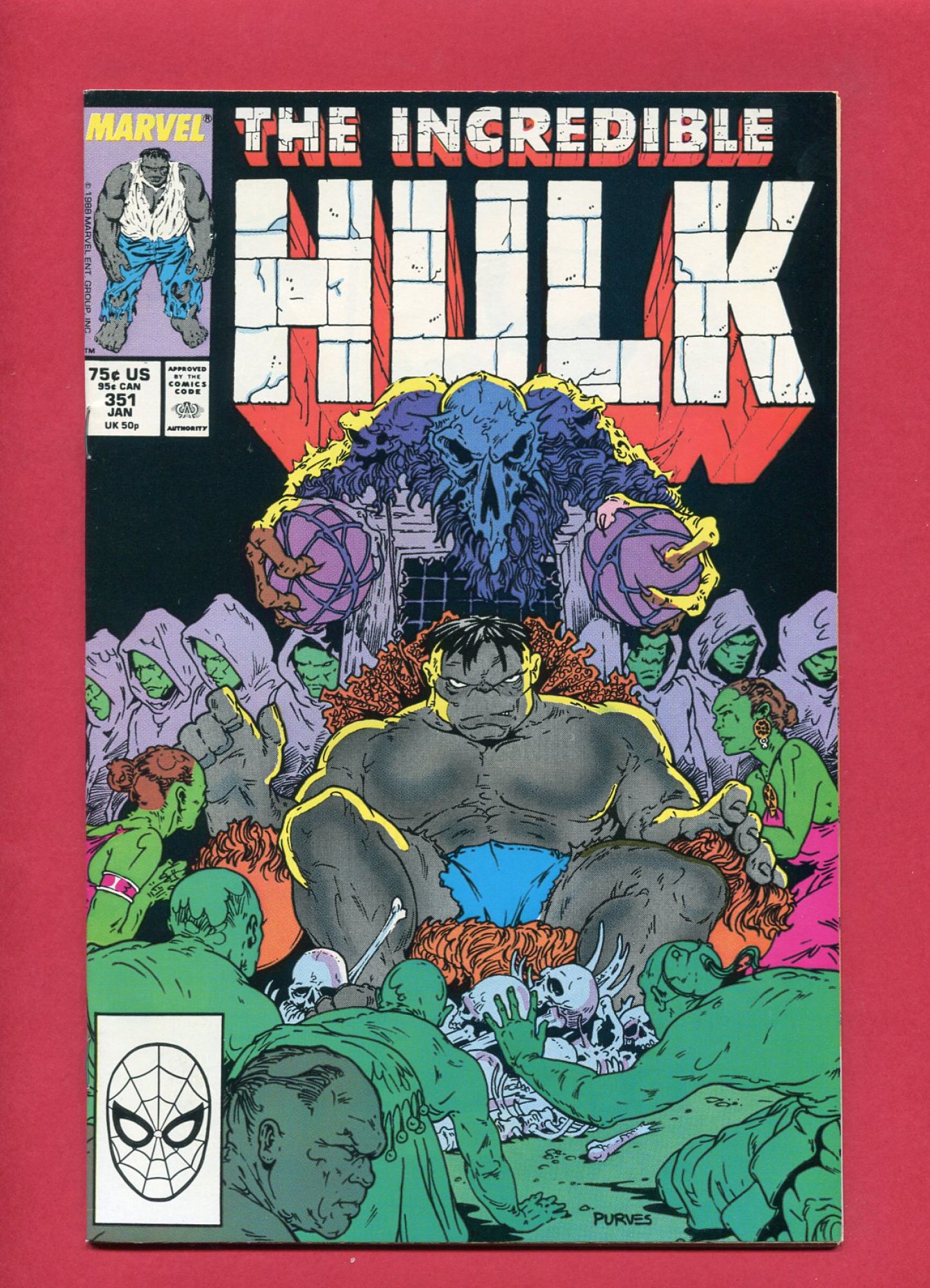 Incredible Hulk #351, Jan 1989, 9.2 NM-