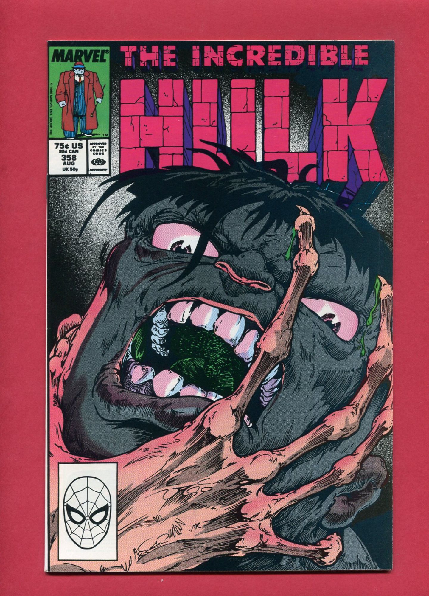 Incredible Hulk #358, Aug 1989, 7.5 VF-