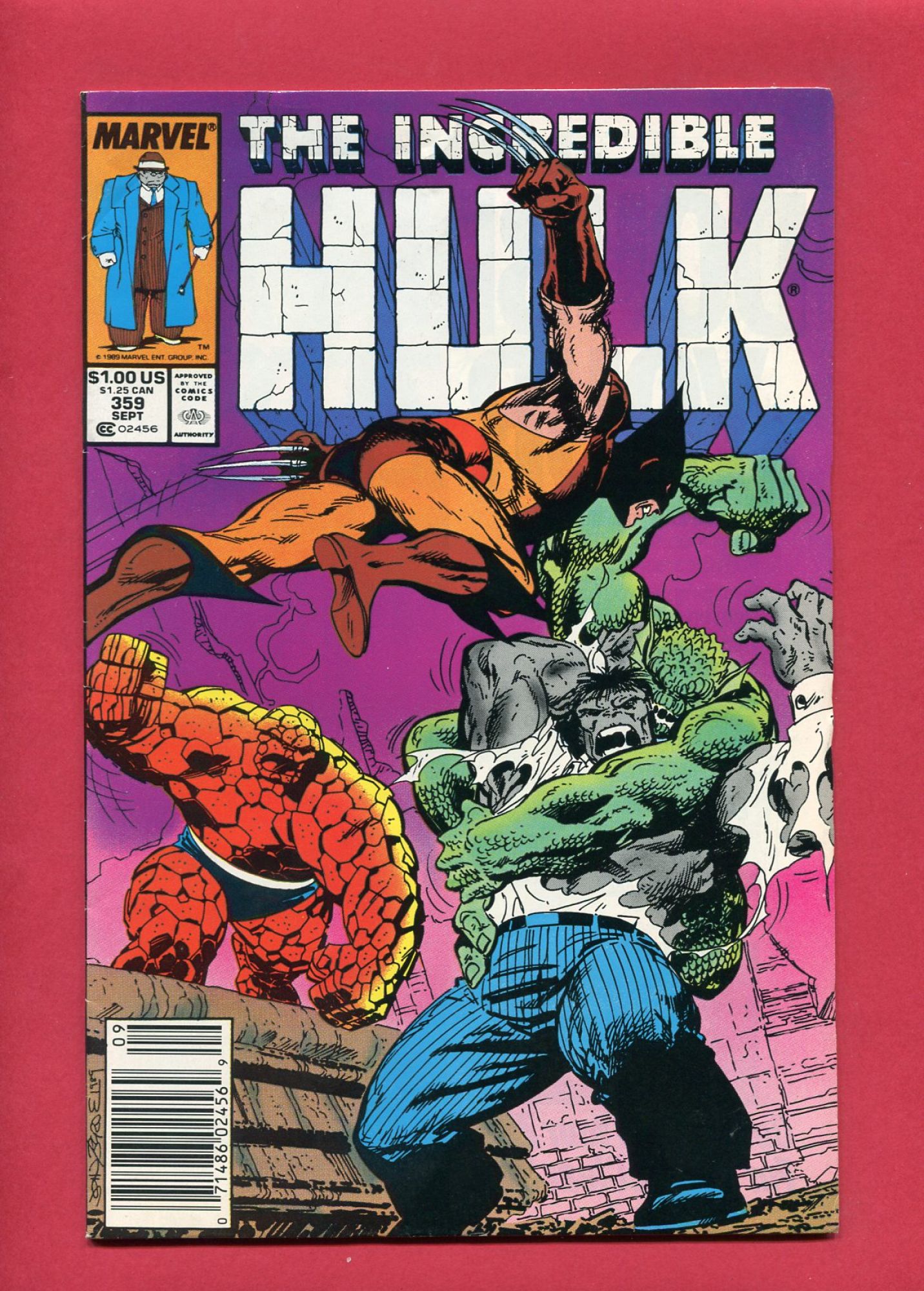 Incredible Hulk #359, Sep 1989, 7.5 VF- Newsstand