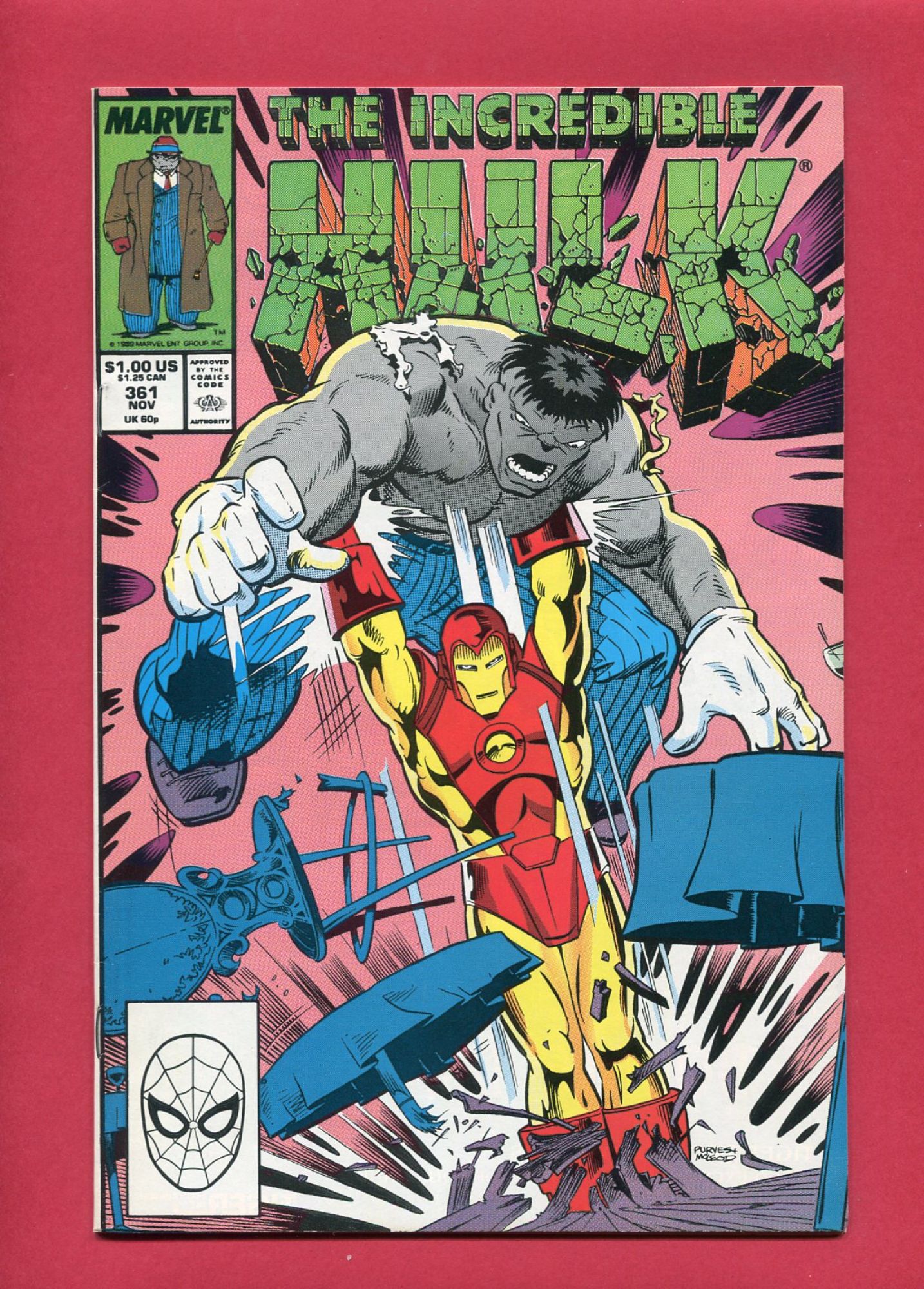 Incredible Hulk #361, Nov 1989, 8.5 VF+