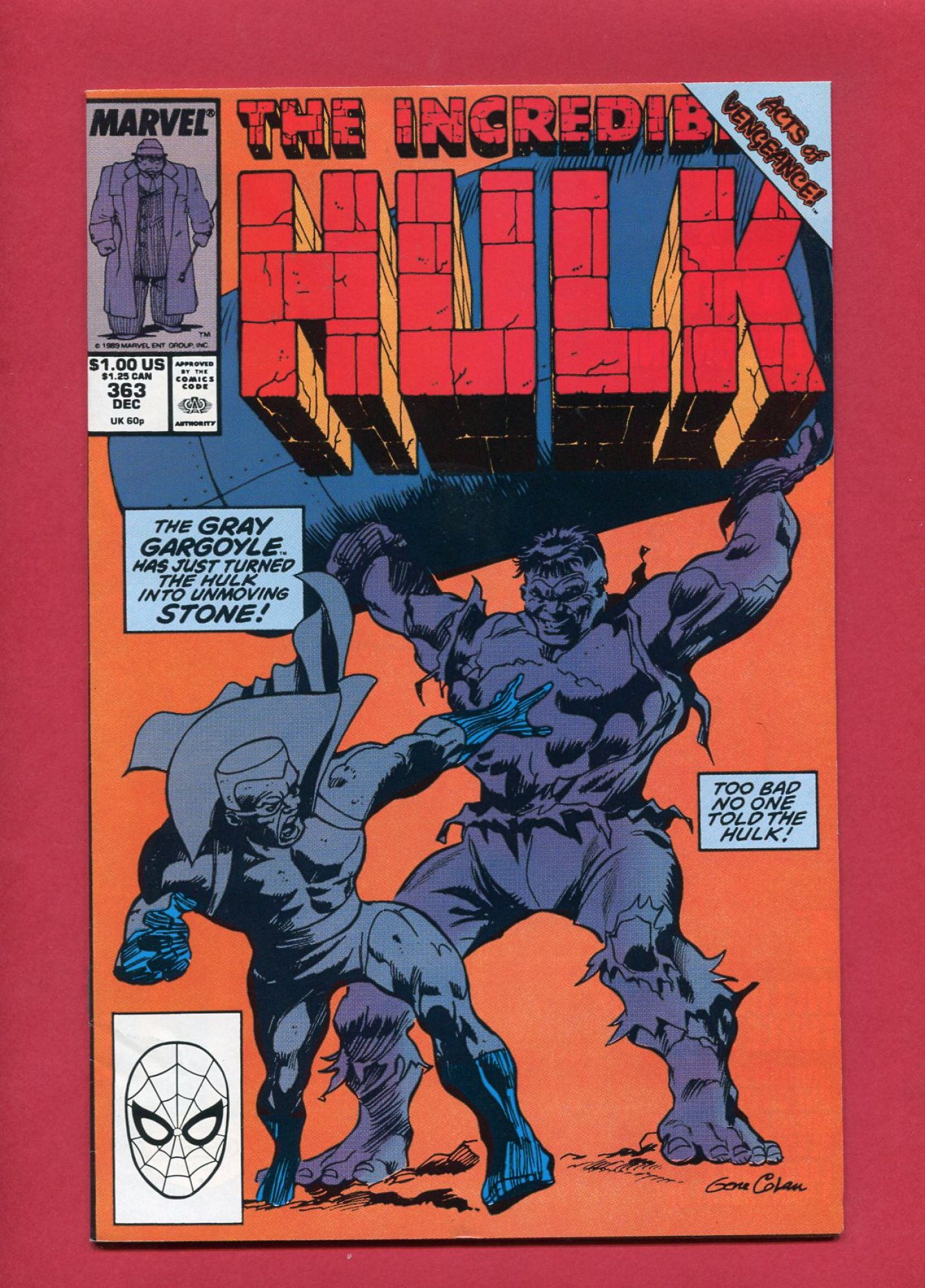 Incredible Hulk #363, Dec 1989, 7.5 VF-