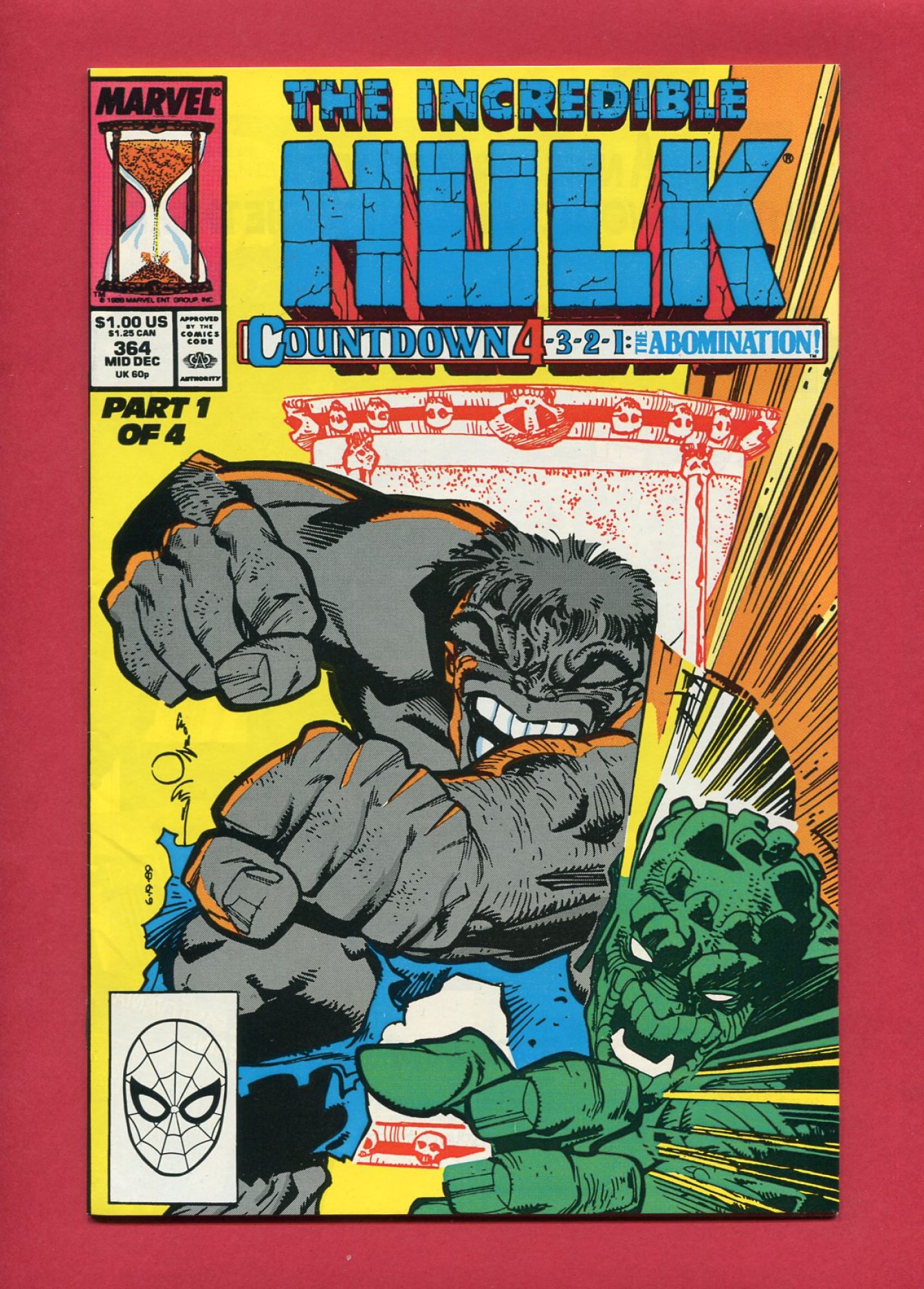 Incredible Hulk #364, Dec 1989, 8.5 VF+
