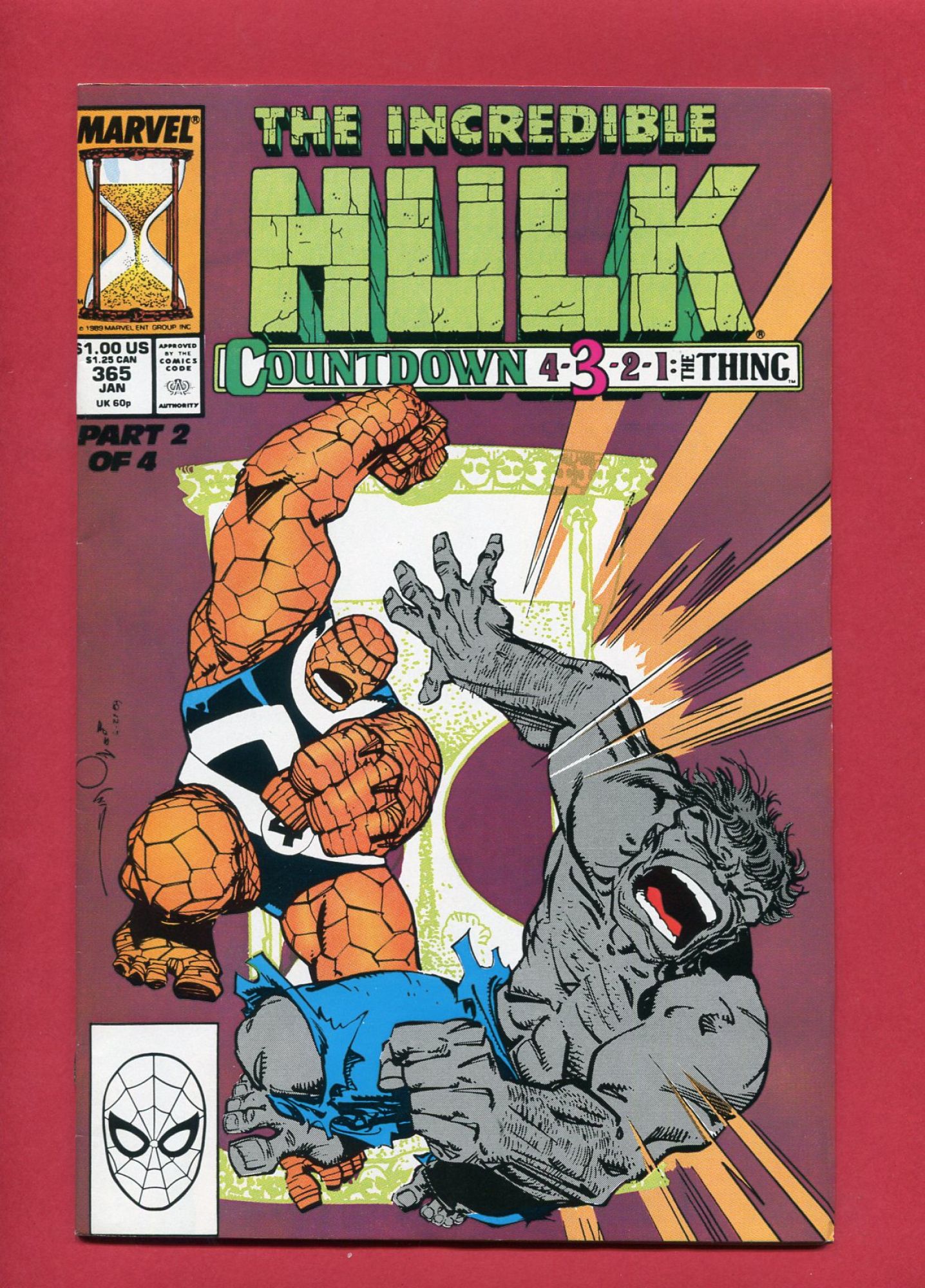 Incredible Hulk #365, Jan 1990, 7.0 FN/VF