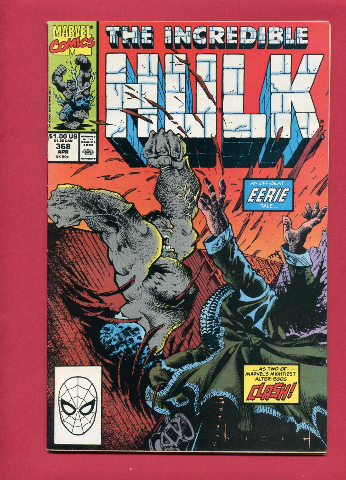 Incredible Hulk #368, Apr 1990, 7.0 FN/VF