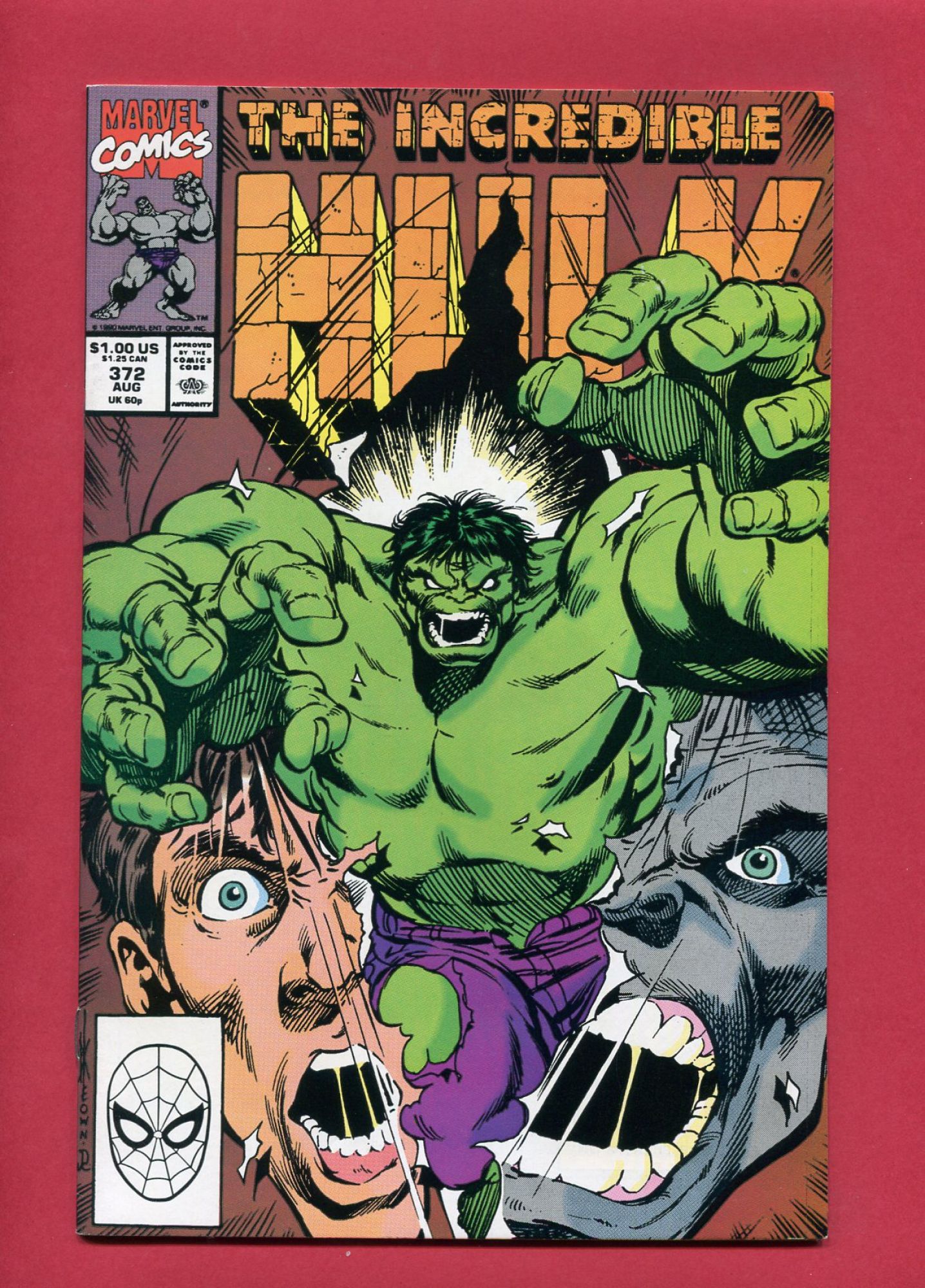 Incredible Hulk #372, Aug 1990, 7.5 VF-