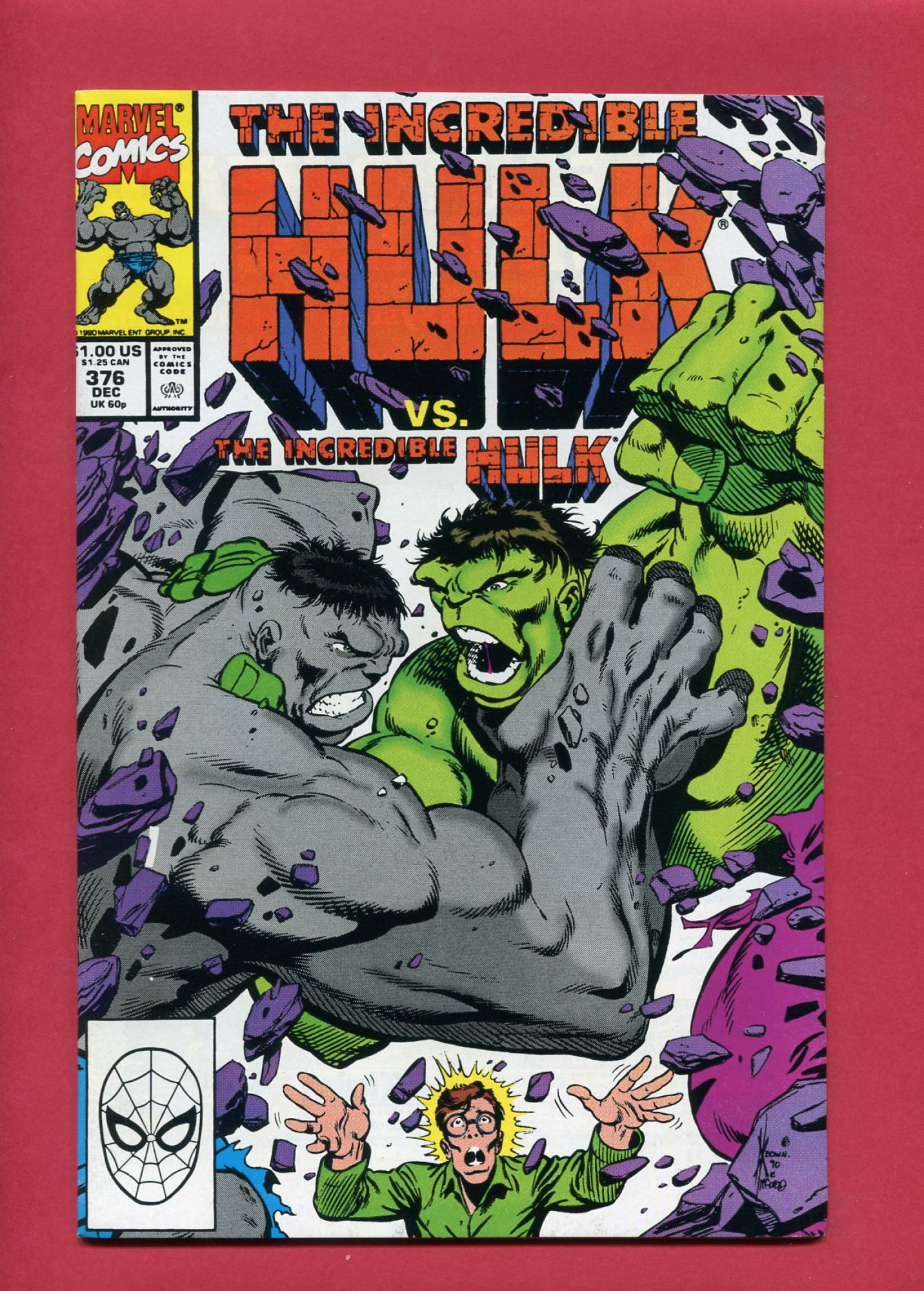 Incredible Hulk #376, Dec 1990, 7.5 VF-