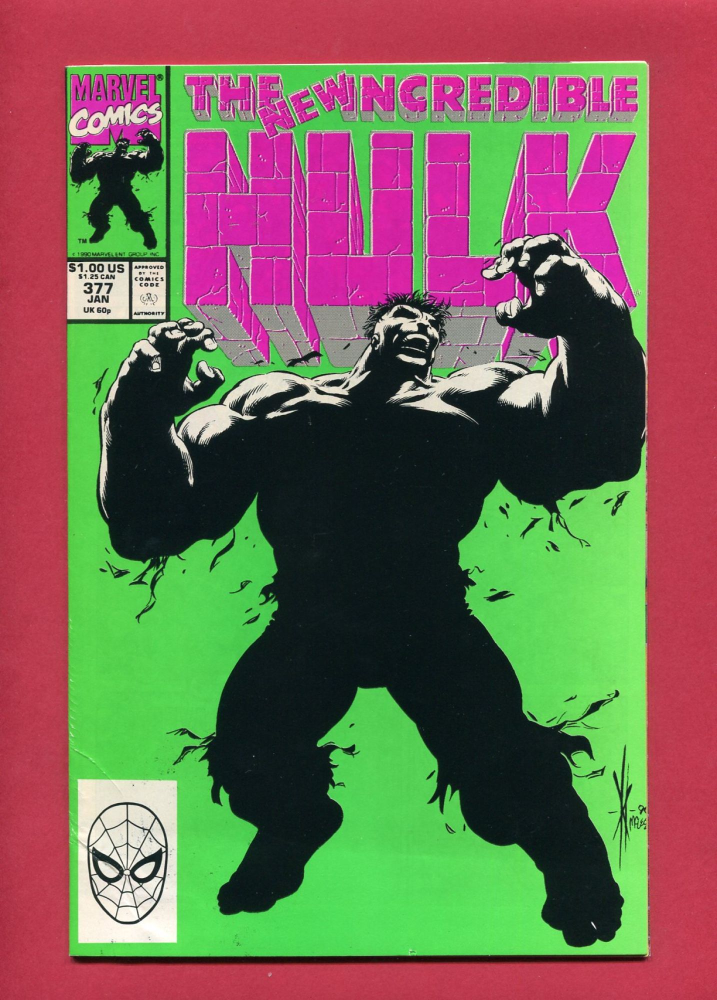 Incredible Hulk #377, Jan 1991, 6.5 FN+