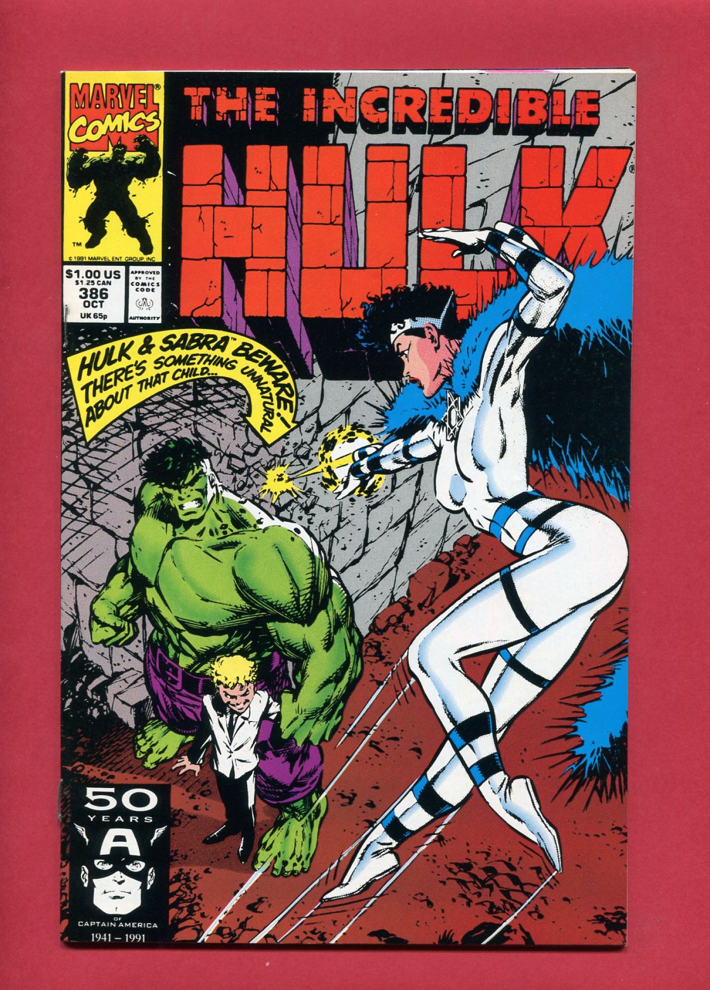 Incredible Hulk #386, Oct 1991, 8.5 VF+