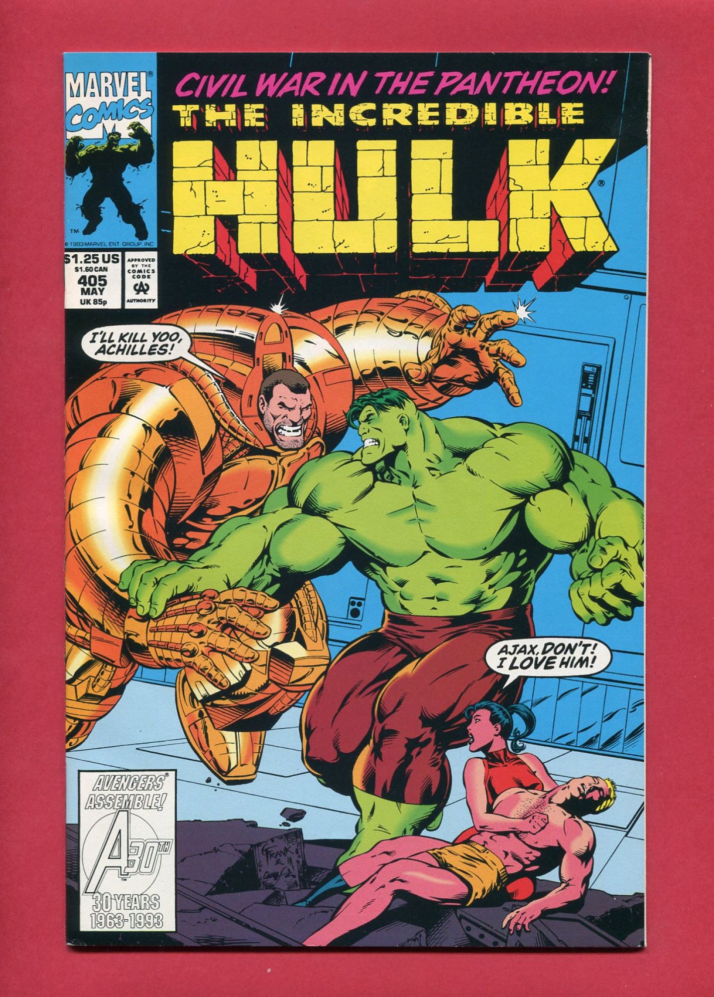 Incredible Hulk #405, May 1993, 7.5 VF-