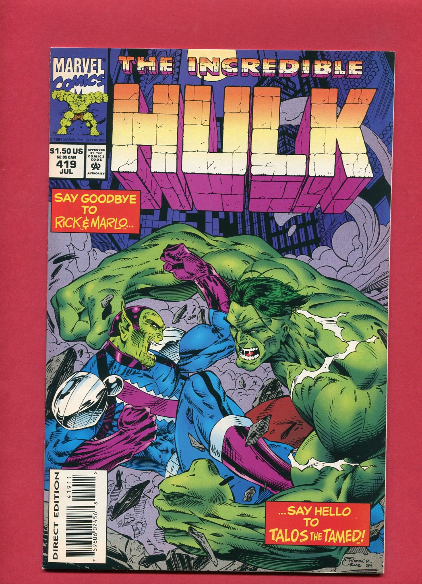 Incredible Hulk #419, Jul 1994, 8.5 VF+
