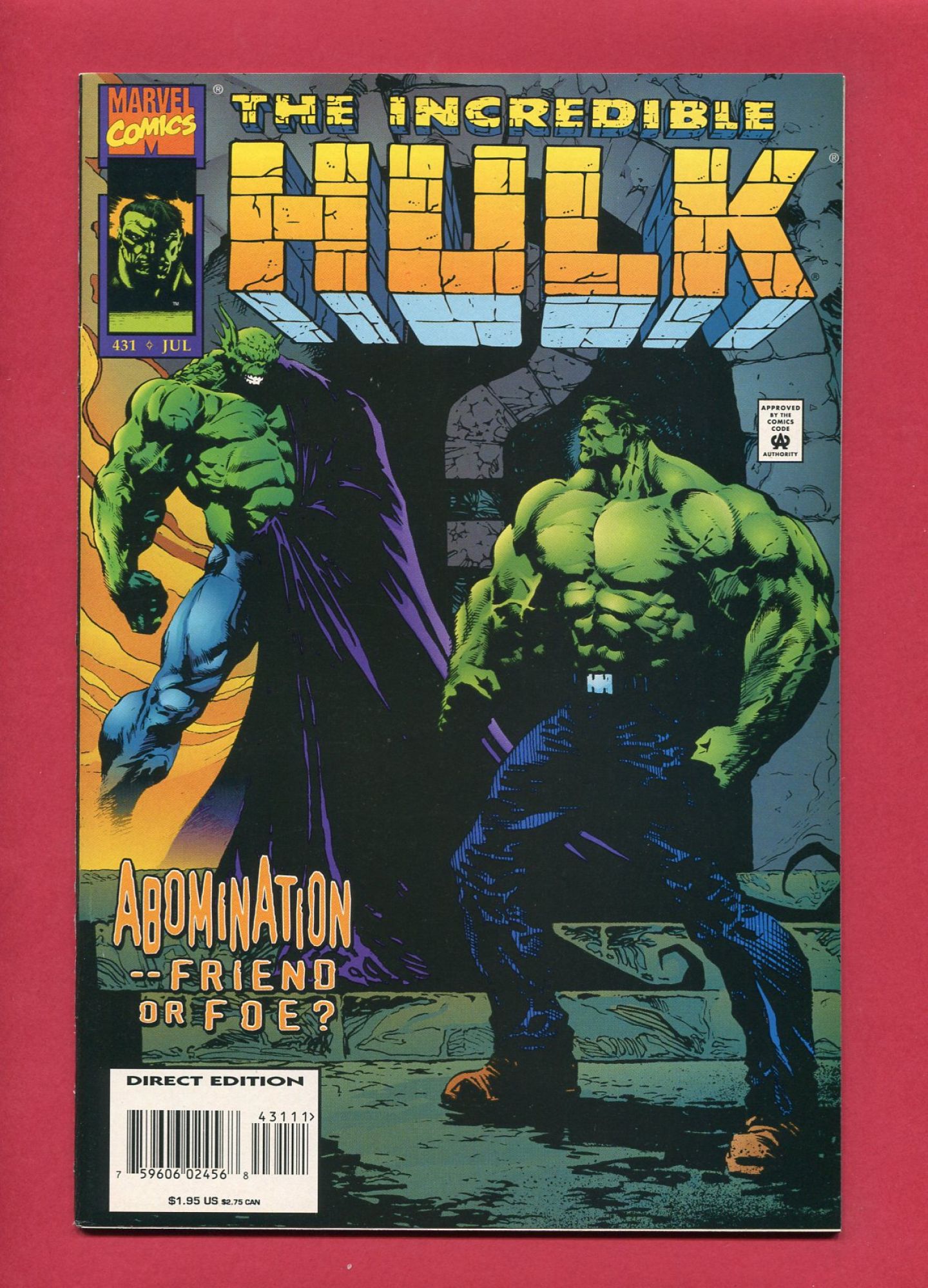 Incredible Hulk #431, Jul 1995, 8.5 VF+