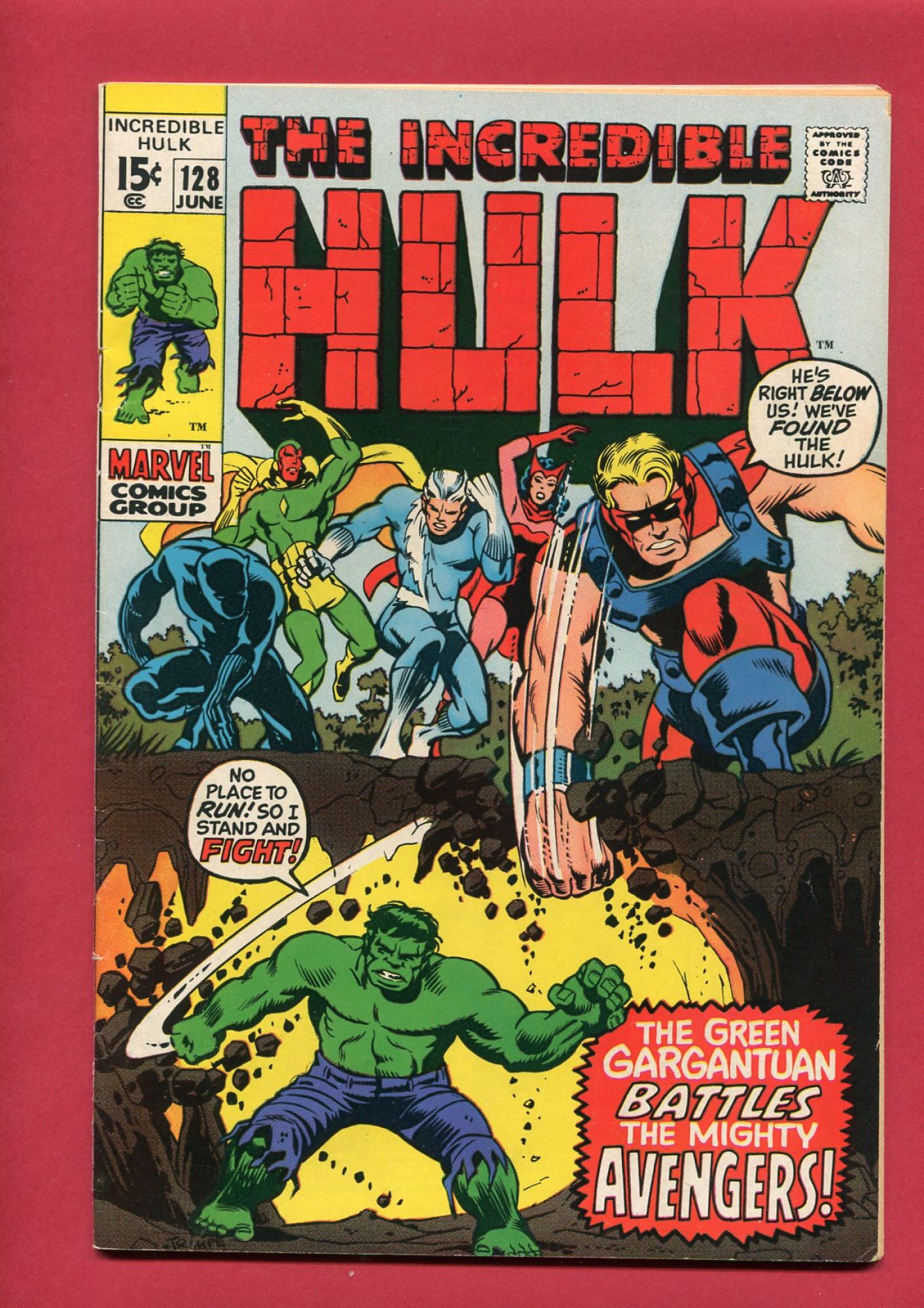 Incredible Hulk #128, Jun 1970, 