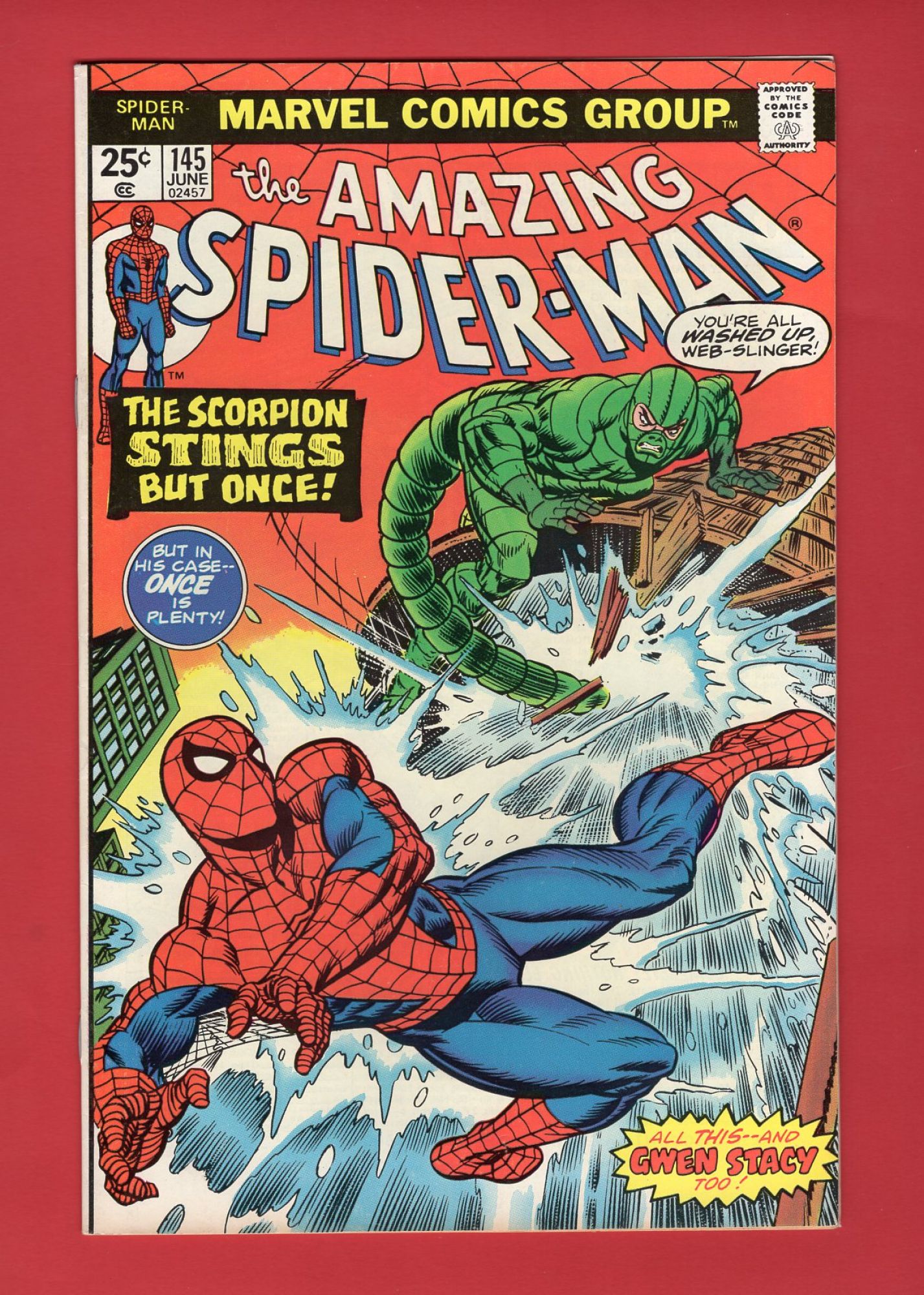 Amazing Spider-Man #145, Jun 1975, 8.5 VF+