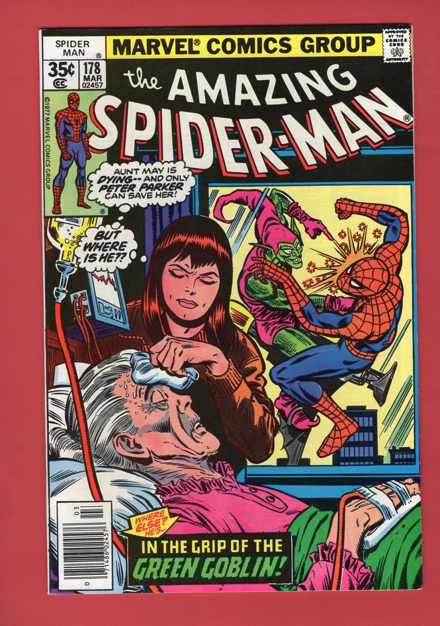Amazing Spider-Man #178, Mar 1978, 8.0 VF Newsstand