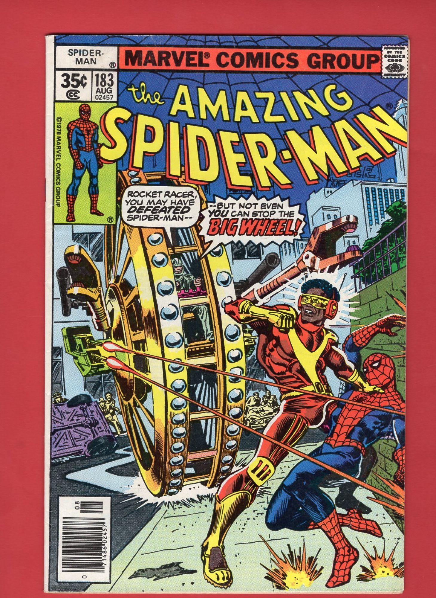 Amazing Spider-Man #183, Aug 1978, 6.5 FN+ Newsstand