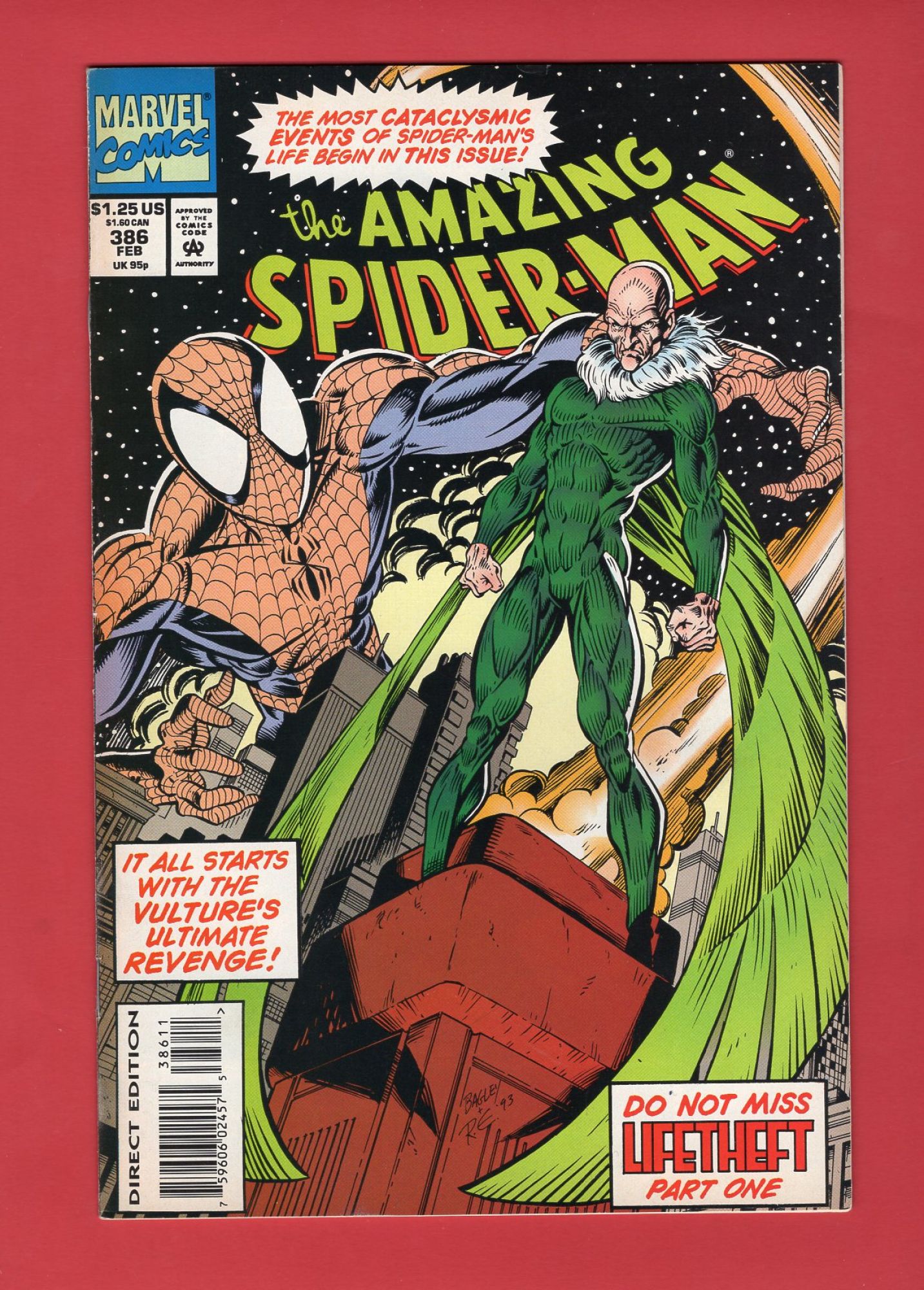 Amazing Spider-Man #386, Feb 1994, 7.5 VF-