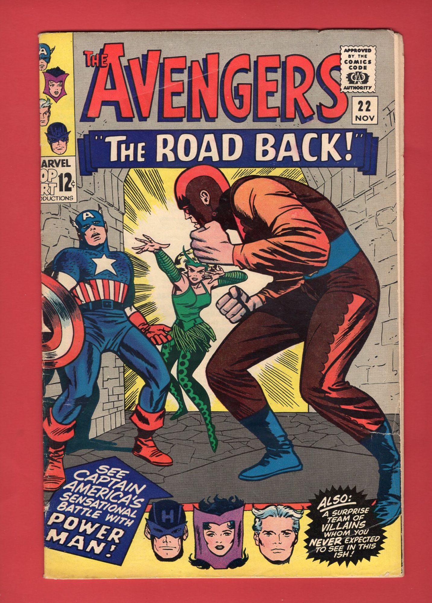 Avengers #22, Nov 1965, 5.5 FN-