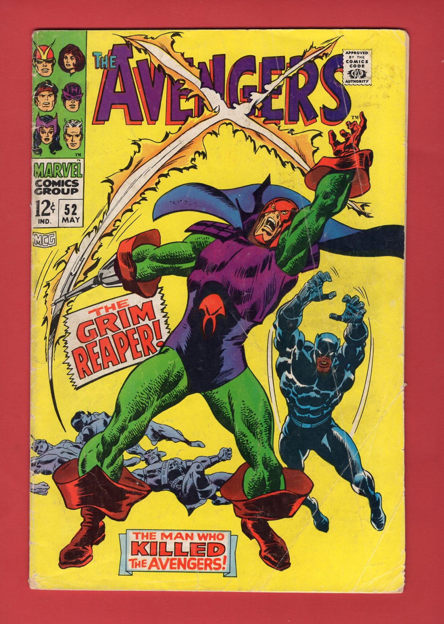 Avengers #52, May 1968, 3.5 VG-