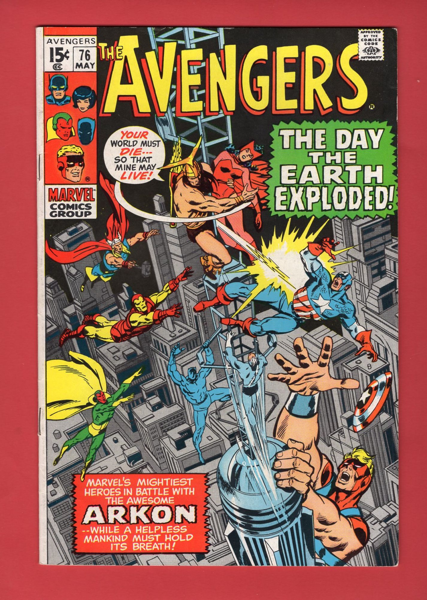 Avengers #76, May 1970, 7.0 6.0 FN