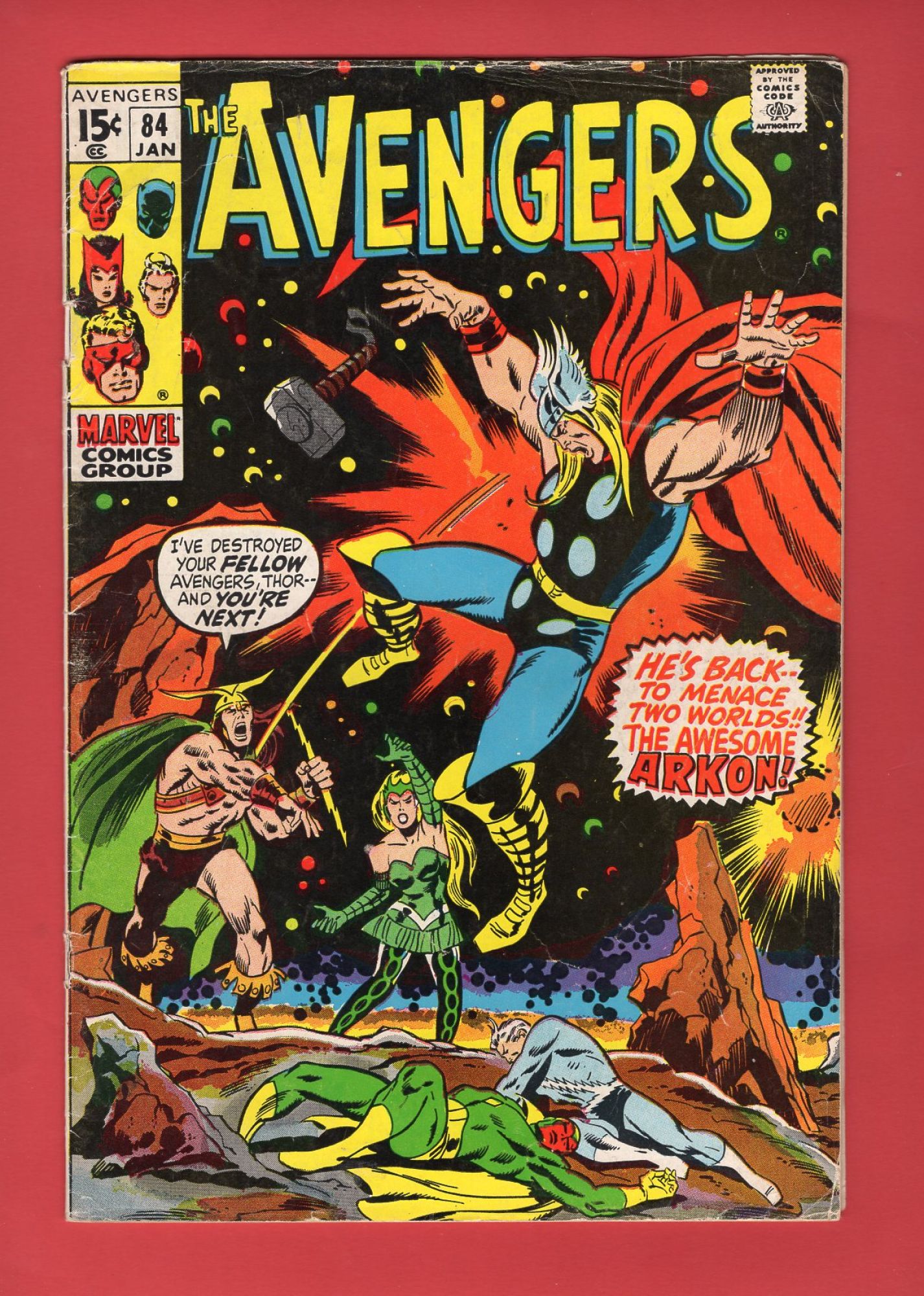 Avengers #84, Jan 1971, 3.5 VG-