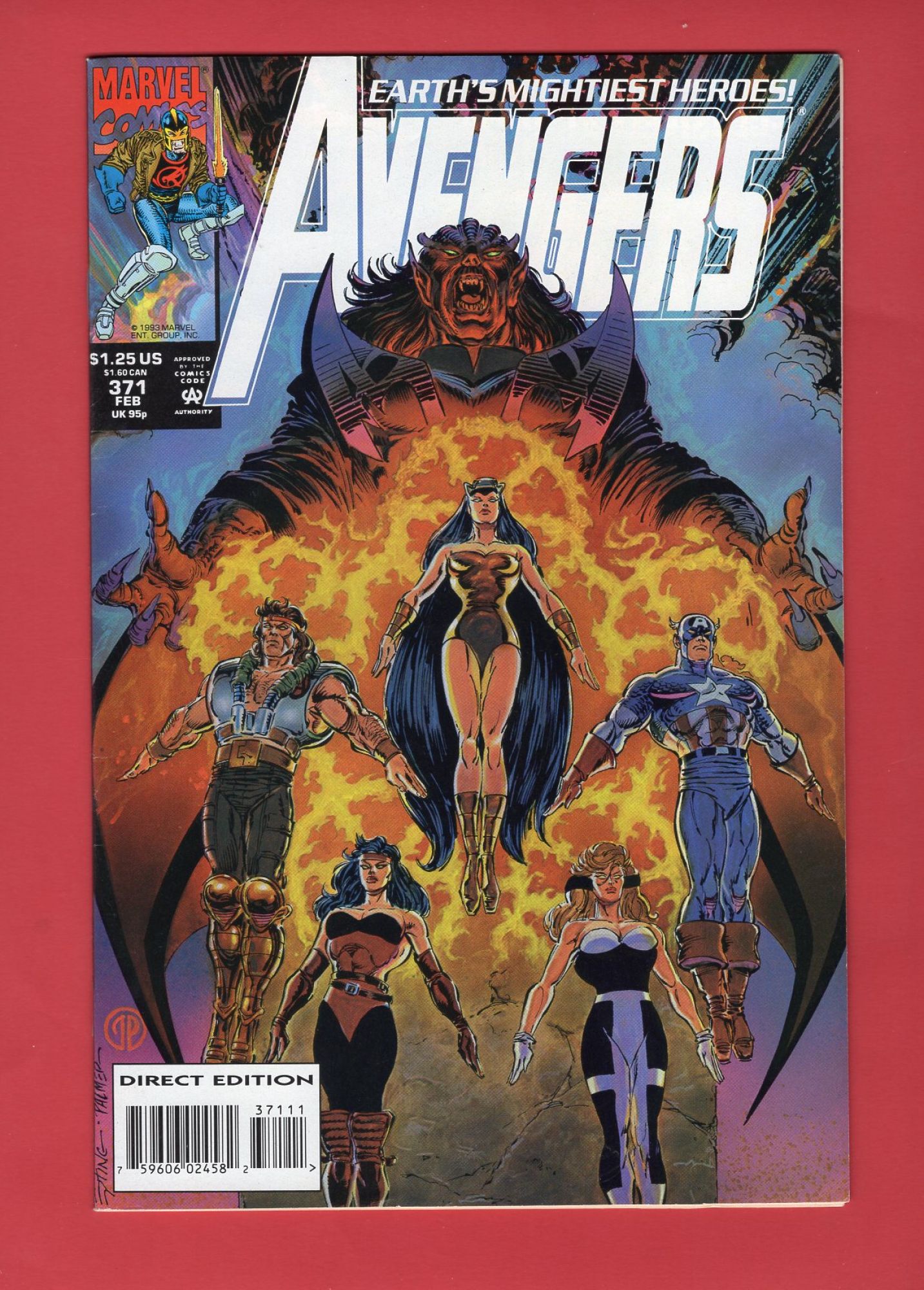 Avengers #371, Feb 1994, 9.2 NM-
