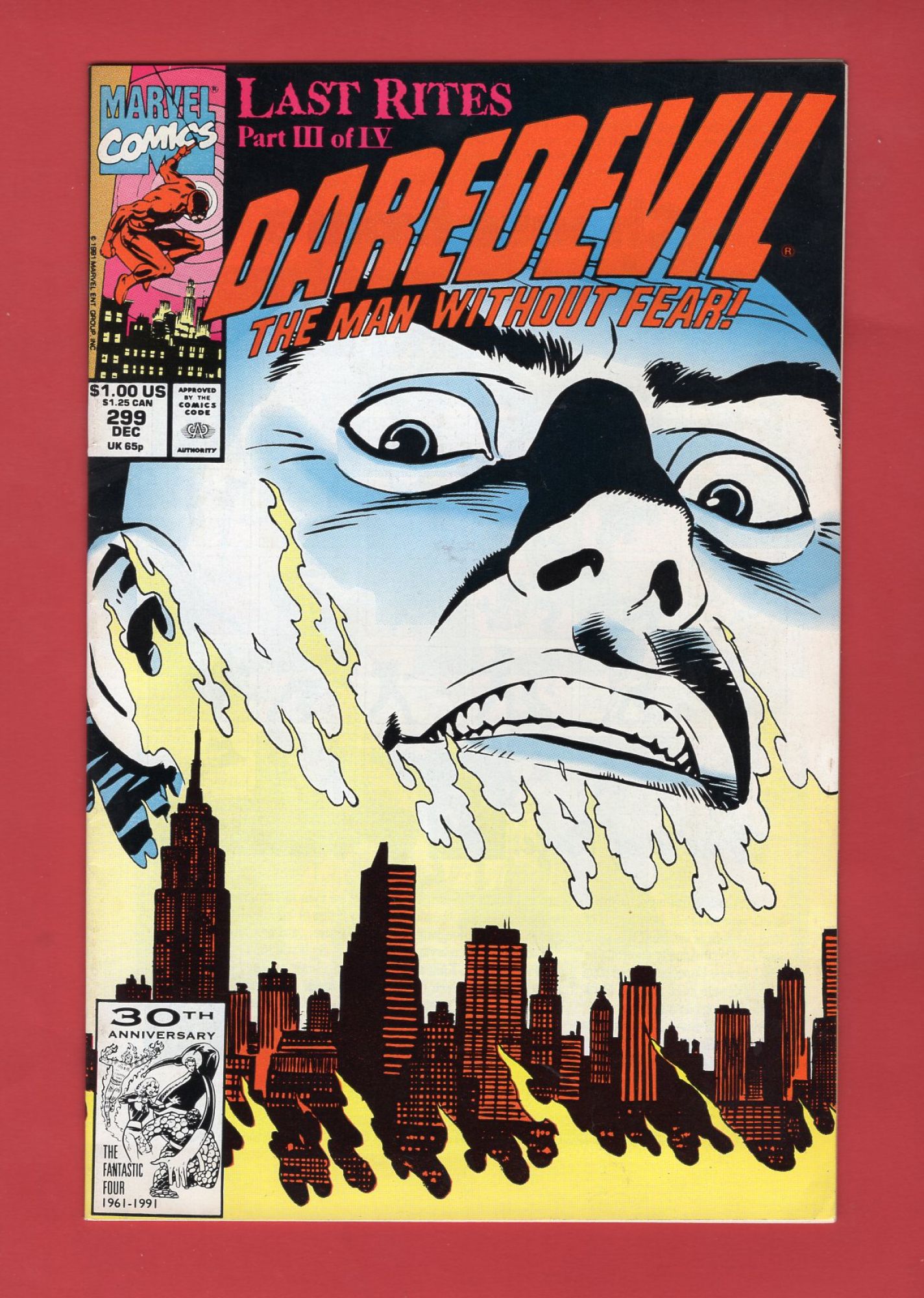 Daredevil #299, Dec 1991, 7.5 VF-