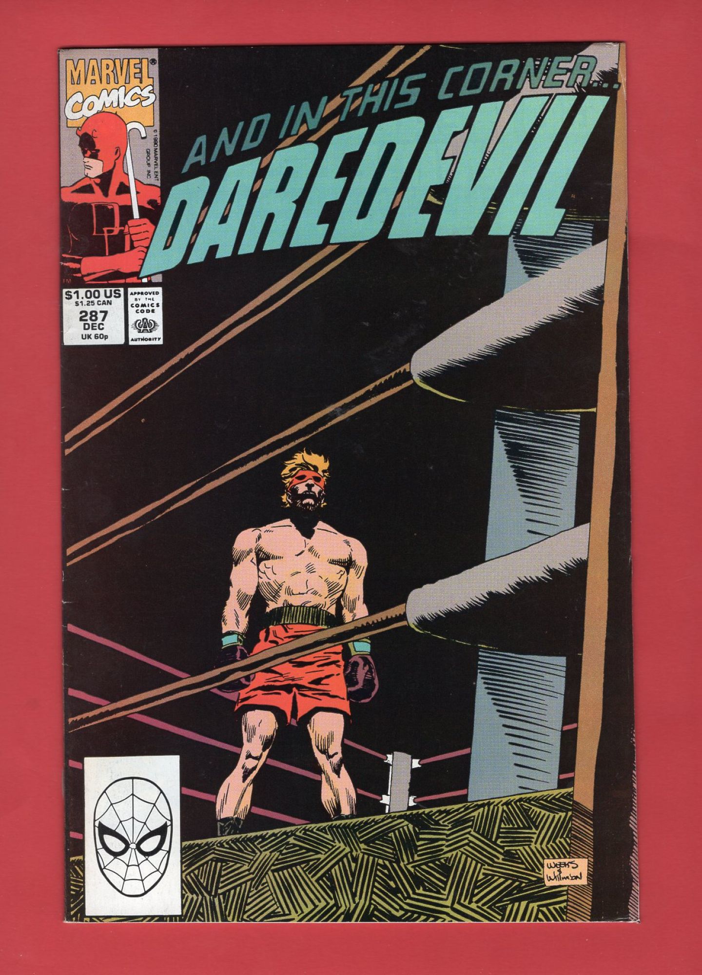 Daredevil #287, Dec 1990, 7.5 VF-