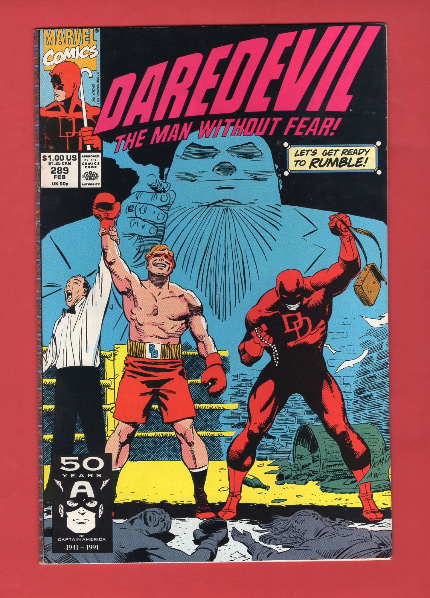 Daredevil #289, Feb 1991, 8.0 VF