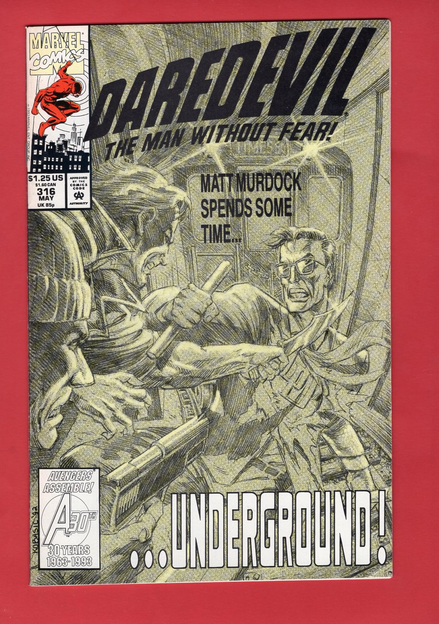 Daredevil #316, May 1993, 9.2 NM-