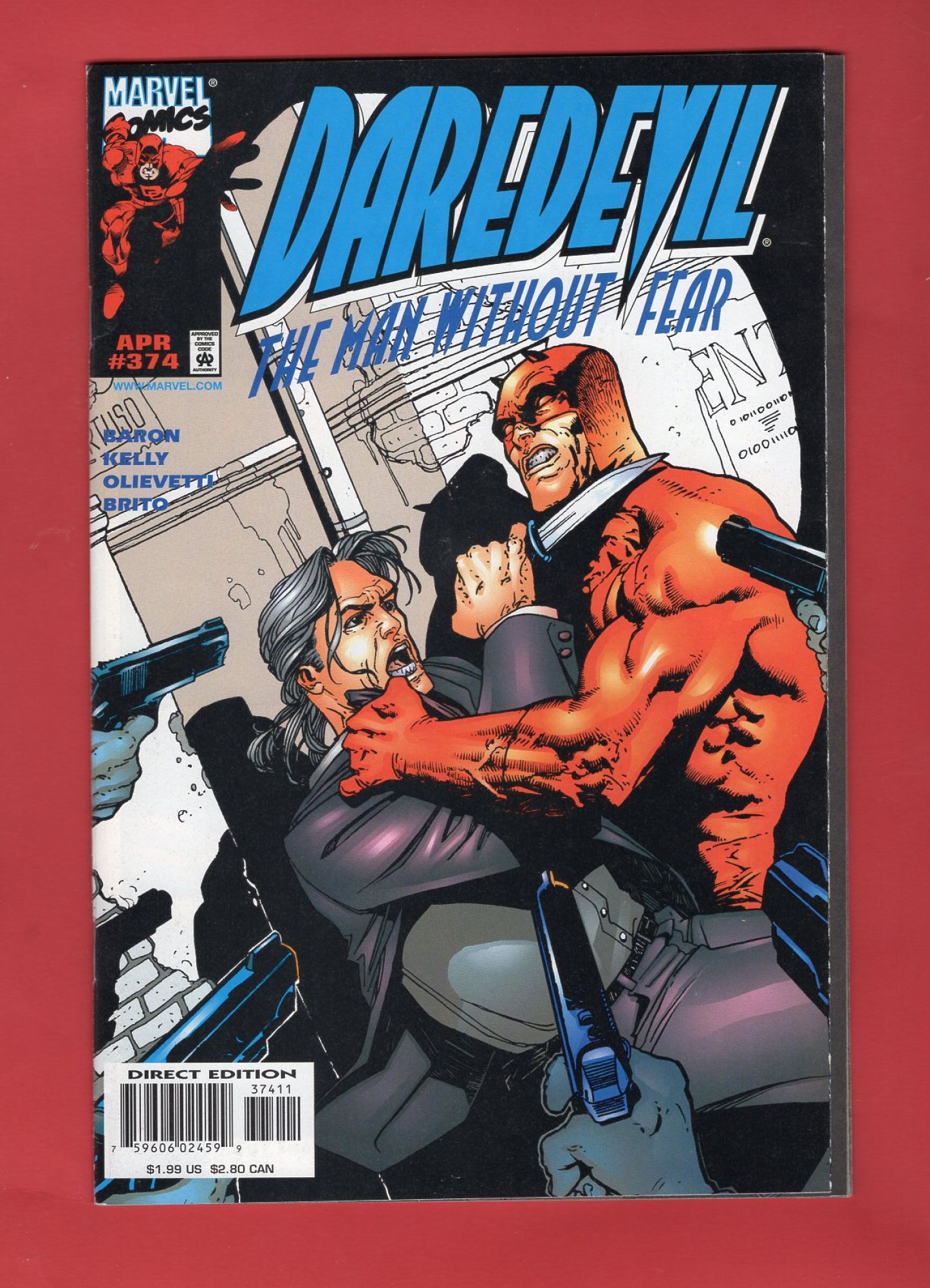 Daredevil #374, Apr 1998, 9.2 NM-