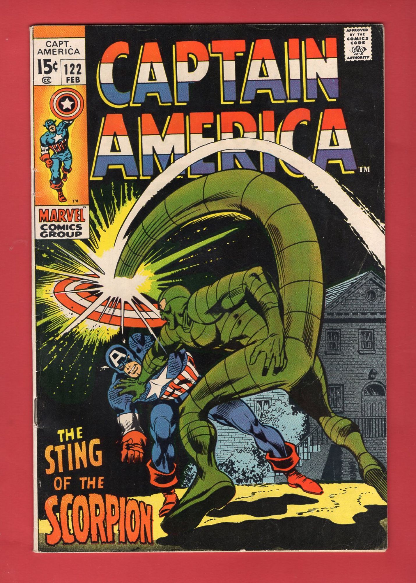 Captain America #122, Feb 1970, 6.0 FN