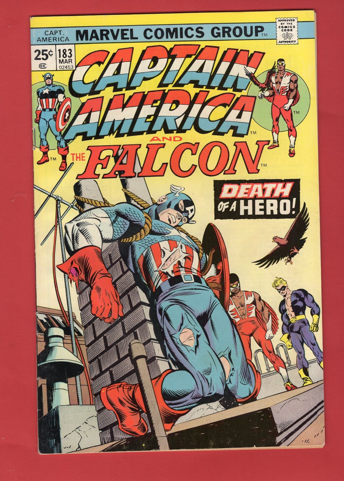 Captain America #183, Mar 1975, 7.0 FN/VF