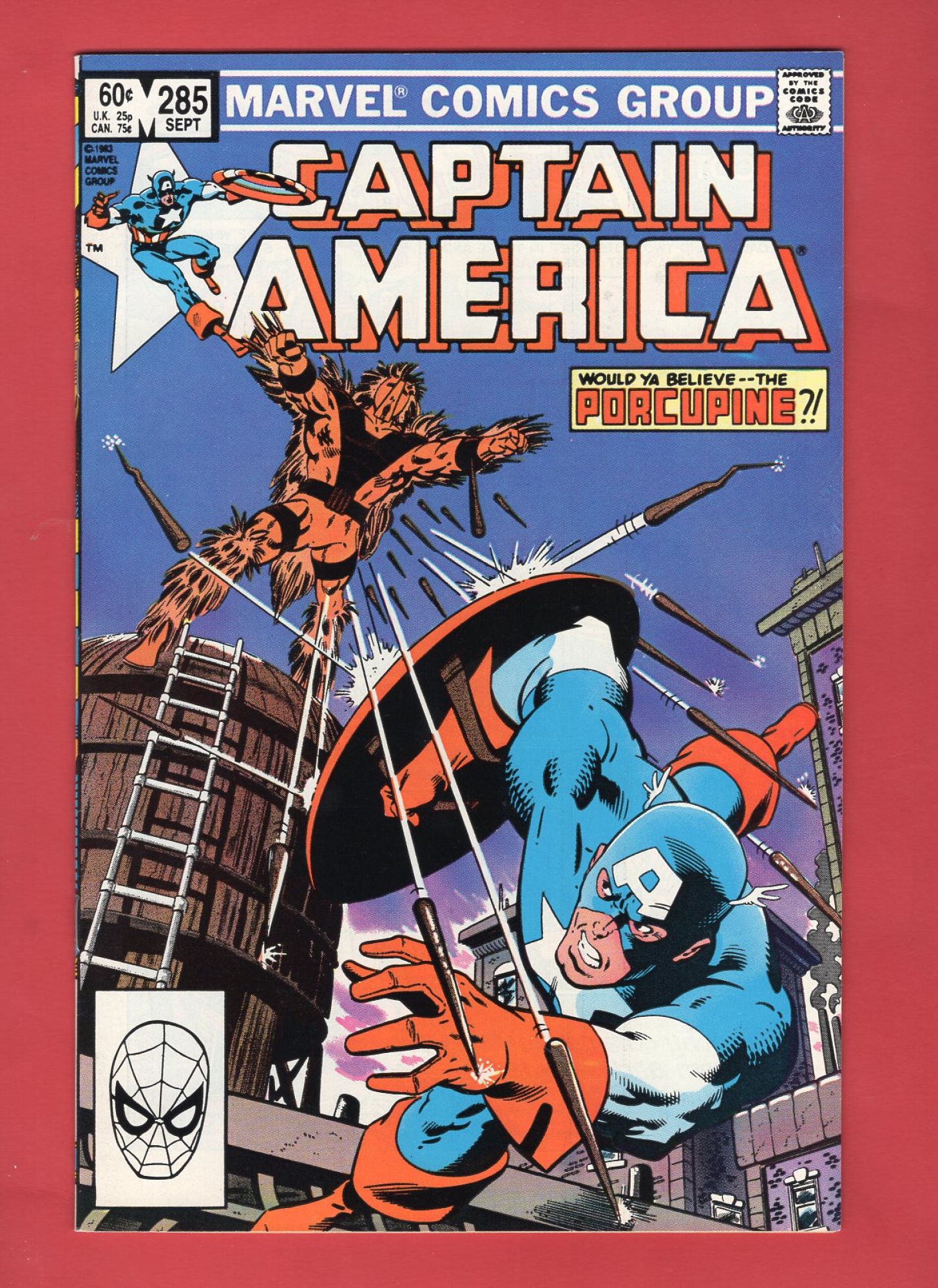 Captain America #285, Sep 1983, 9.2 NM-