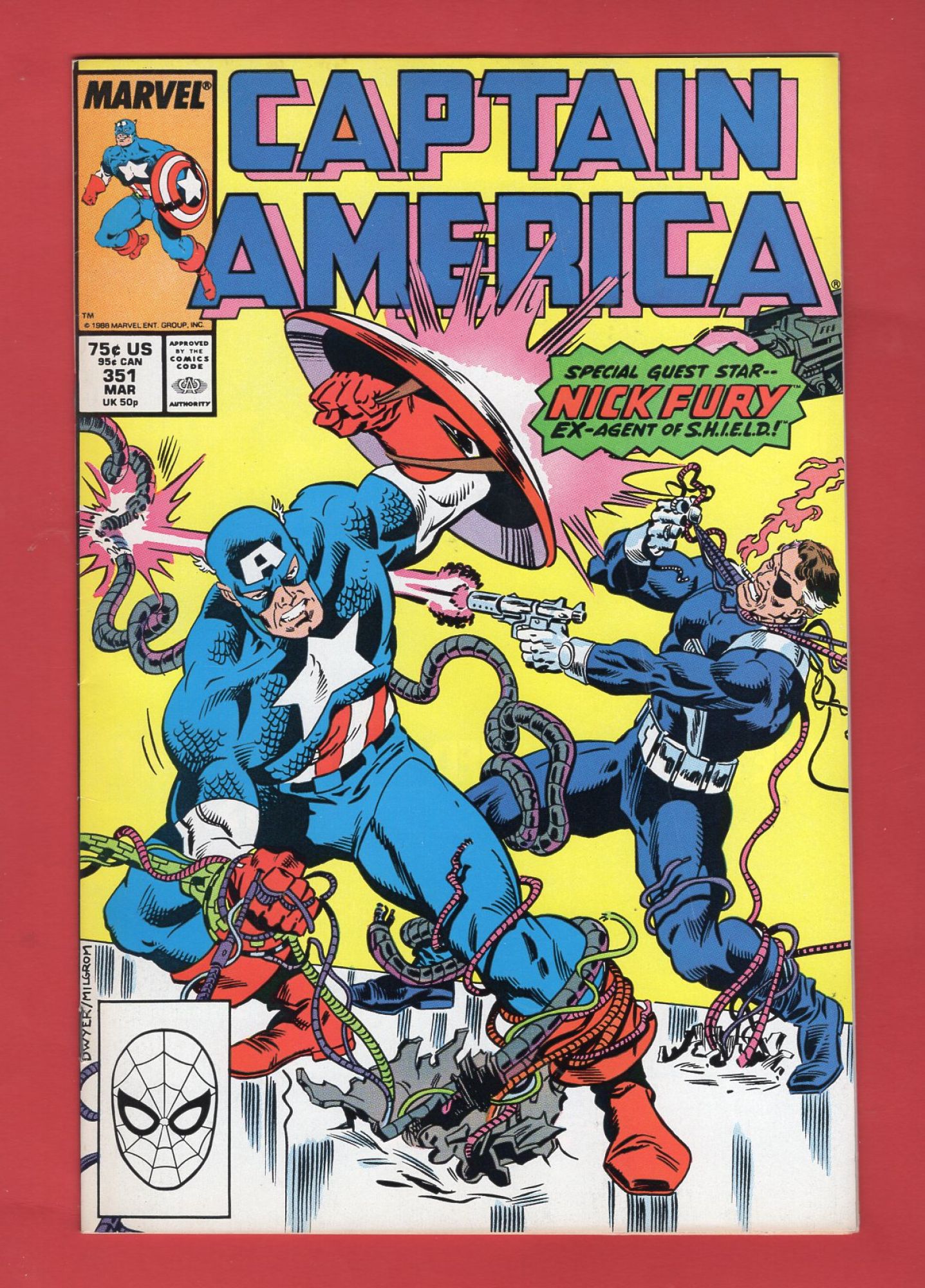 Captain America #351, Mar 1989, 
