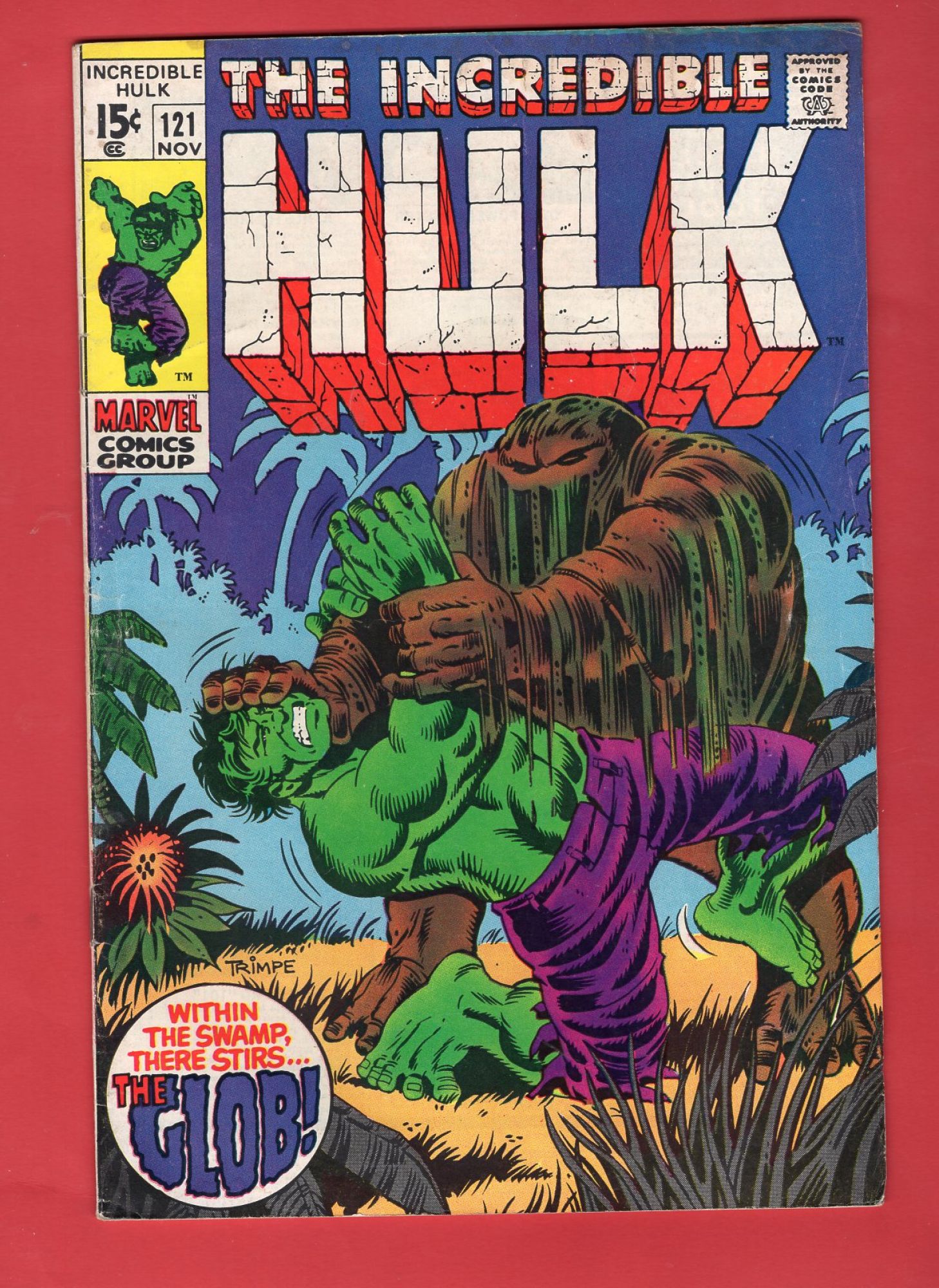 Incredible Hulk #121, Nov 1969, 5.5 FN-