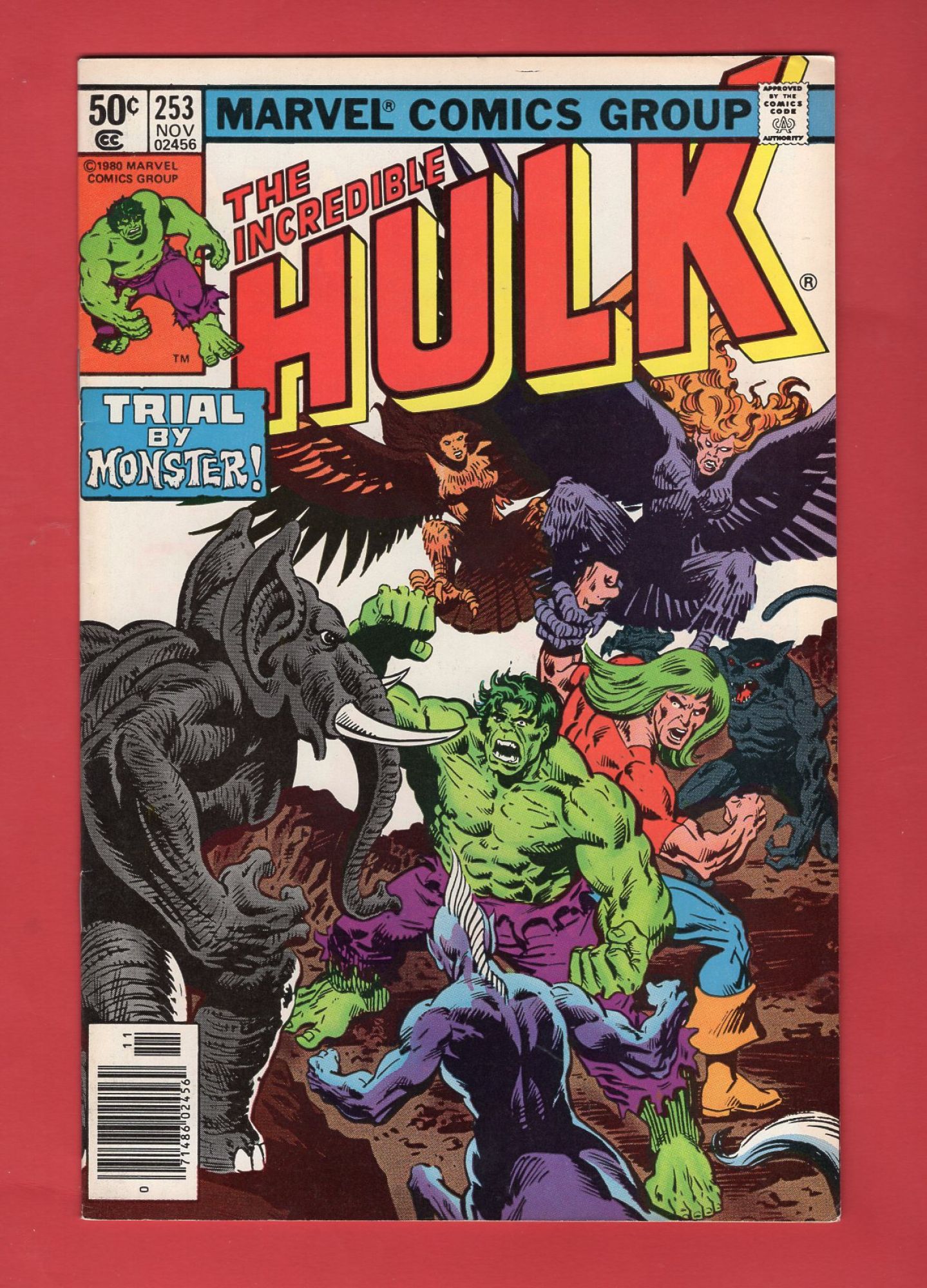 Incredible Hulk #253, Nov 1980, 7.5 VF- Newsstand