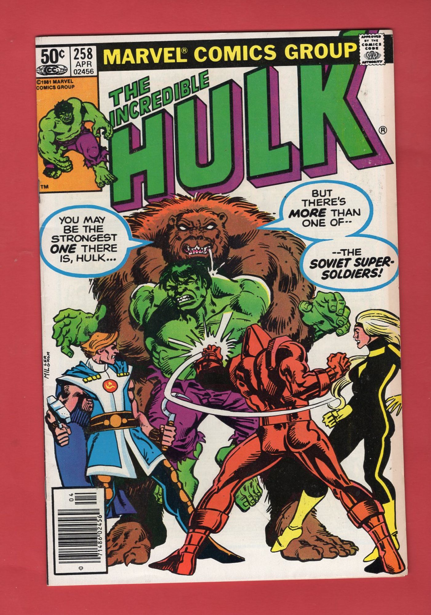 Incredible Hulk #258, Apr 1981, 6.5 FN+ Newsstand