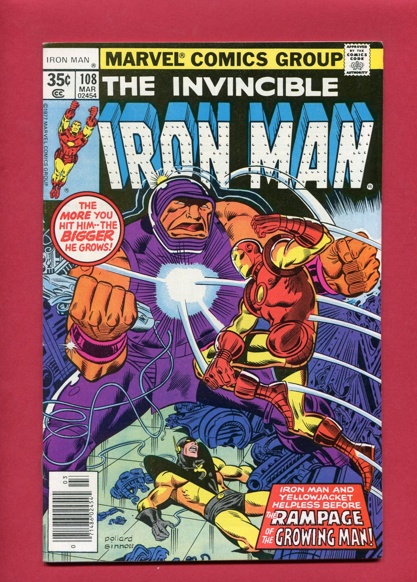 Iron Man #108, Mar 1978, 7.5 VF-